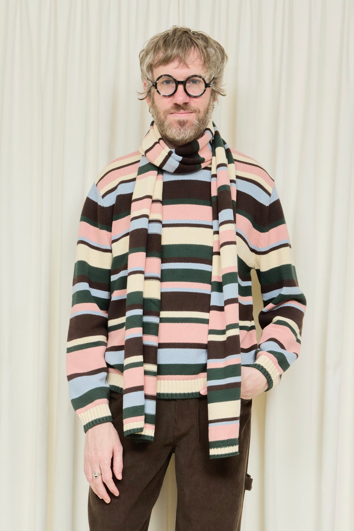Ollie Striped Scarf