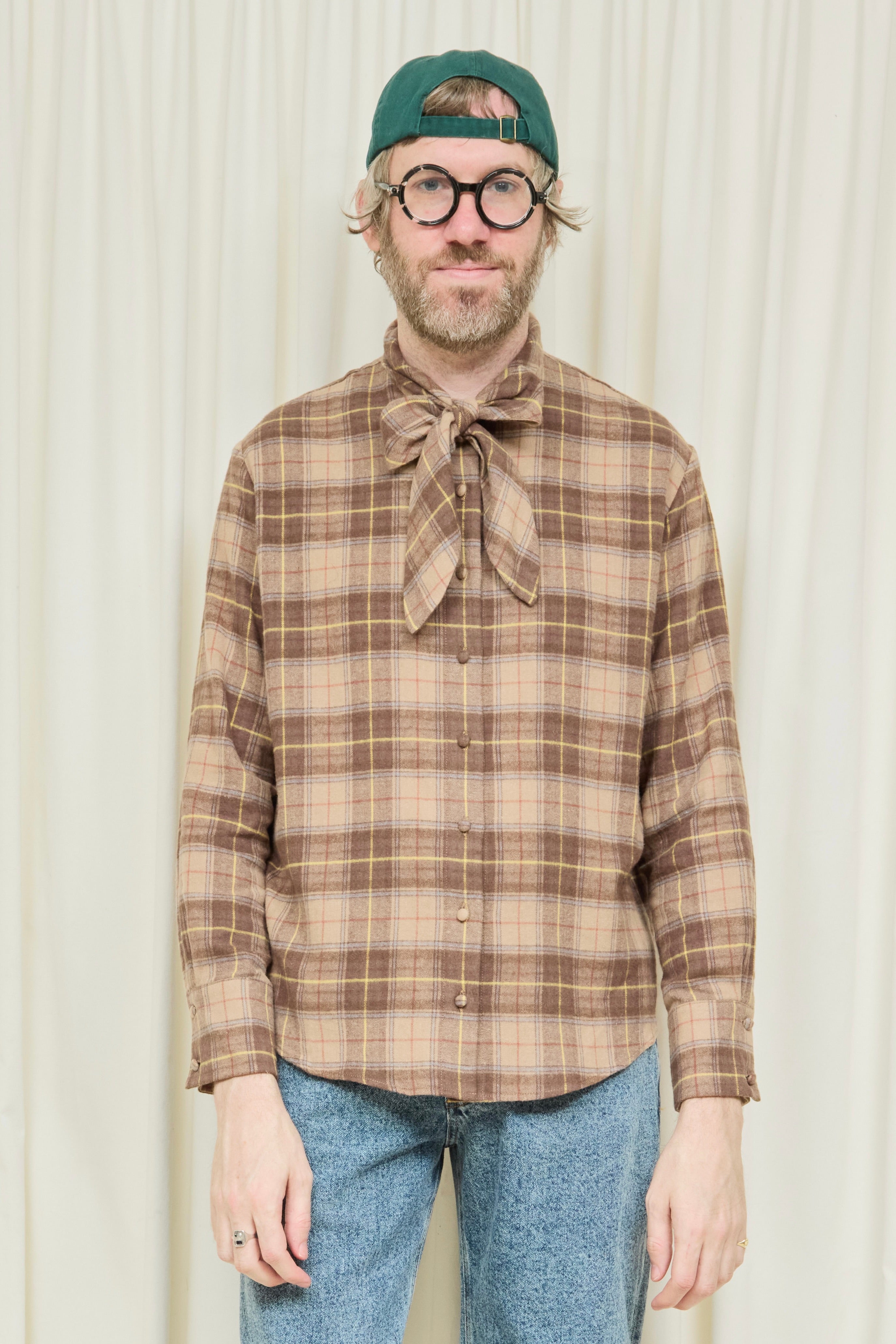 Luther Long Sleeve Flannel Tie Shirt