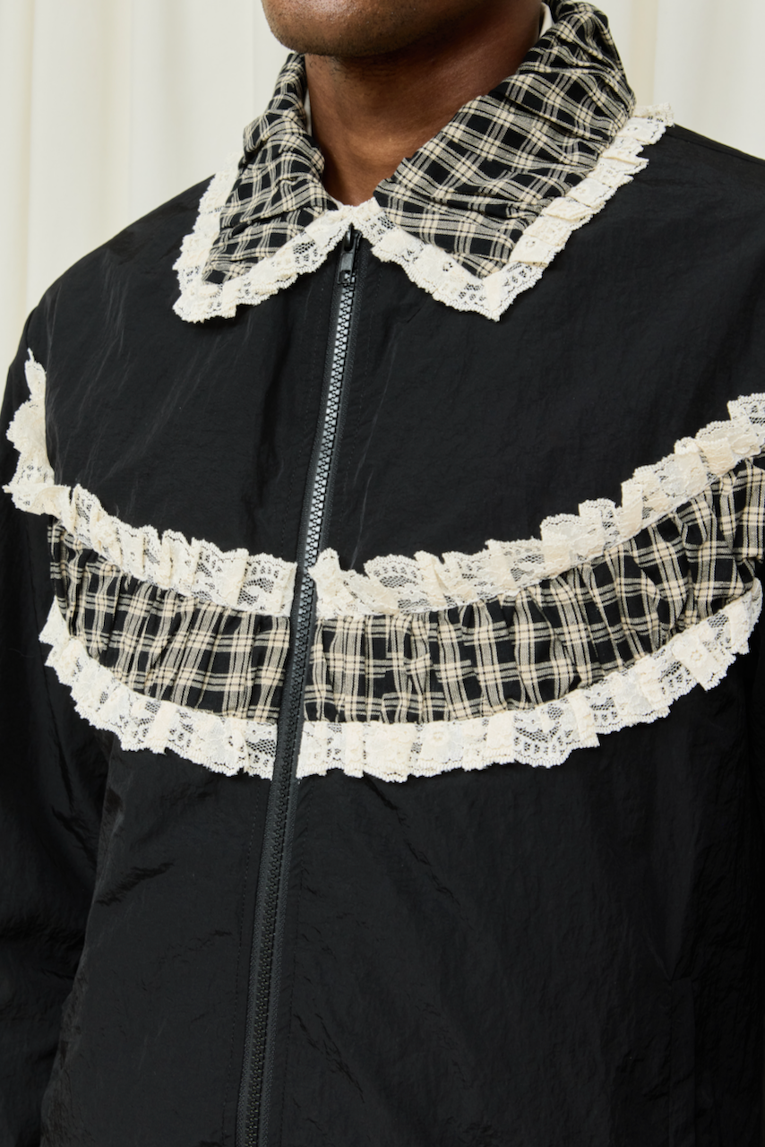 Kennedy Ruched Stripe Track Jacket