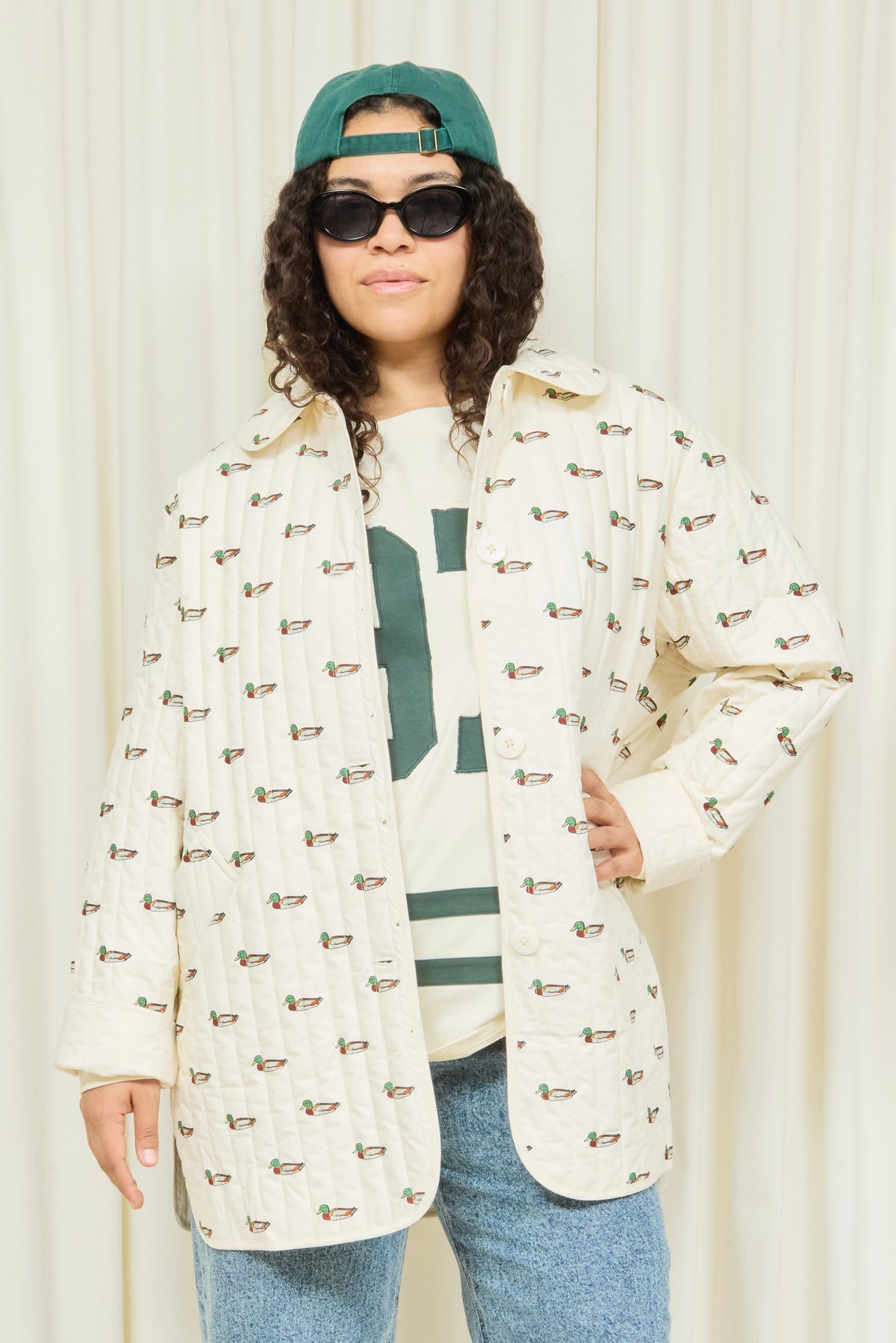 Arnie Mallard Print Quilted Jacket
