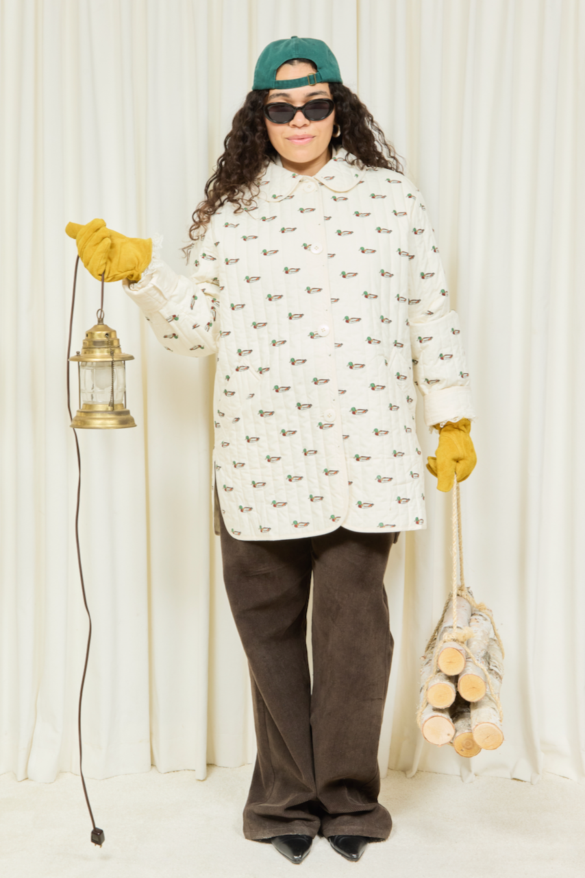 Arnie Mallard Print Quilted Jacket