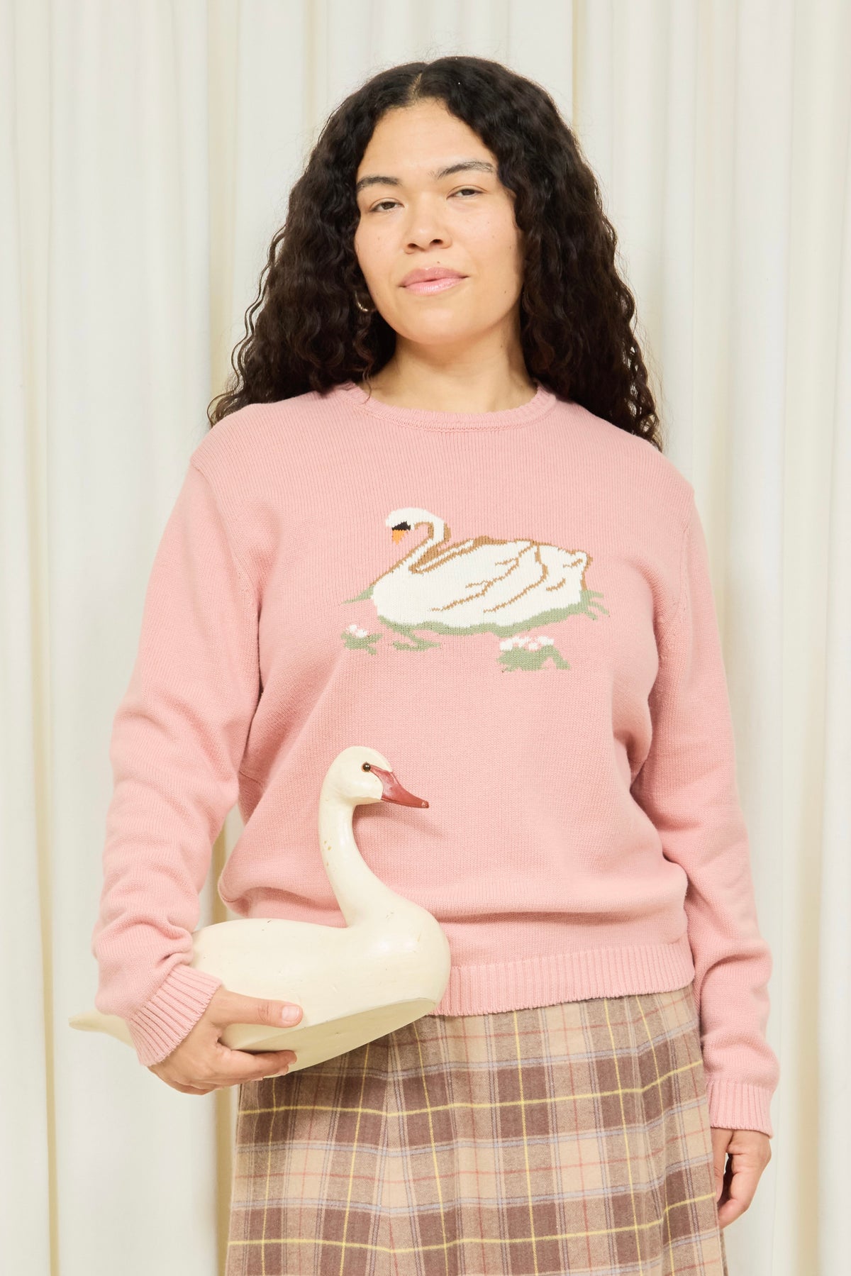 Millhouse Swan Intarsia Sweater
