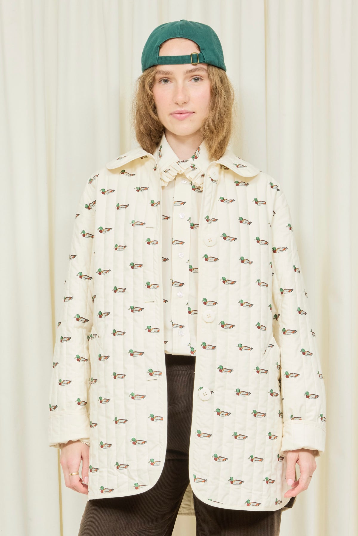 Arnie Mallard Print Quilted Jacket