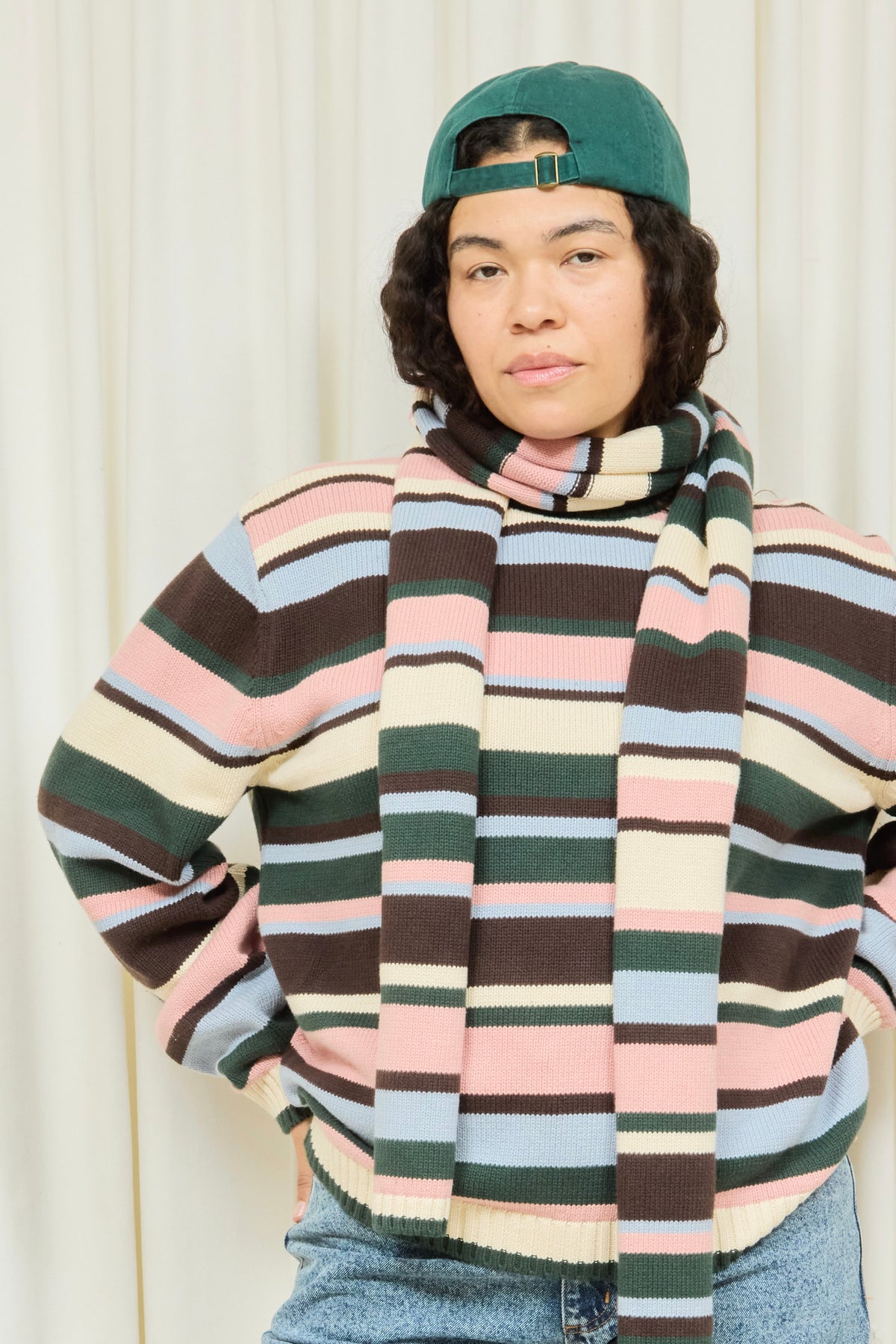 Ollie Striped Scarf
