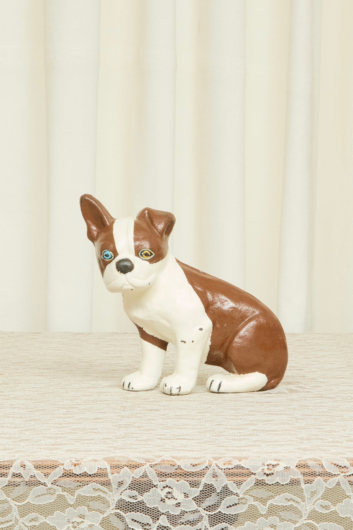 Vintage Cast Iron Dog Door Stop/Decor