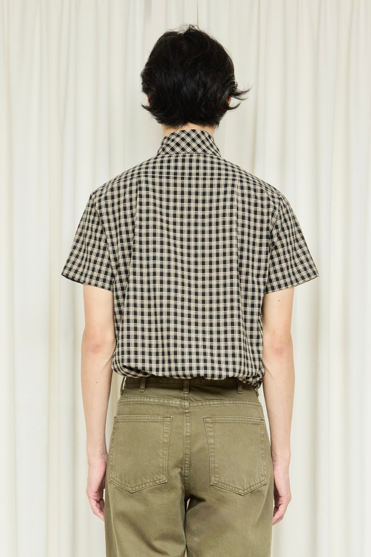 Luther Plaid Short Sleeve Tie Shirt