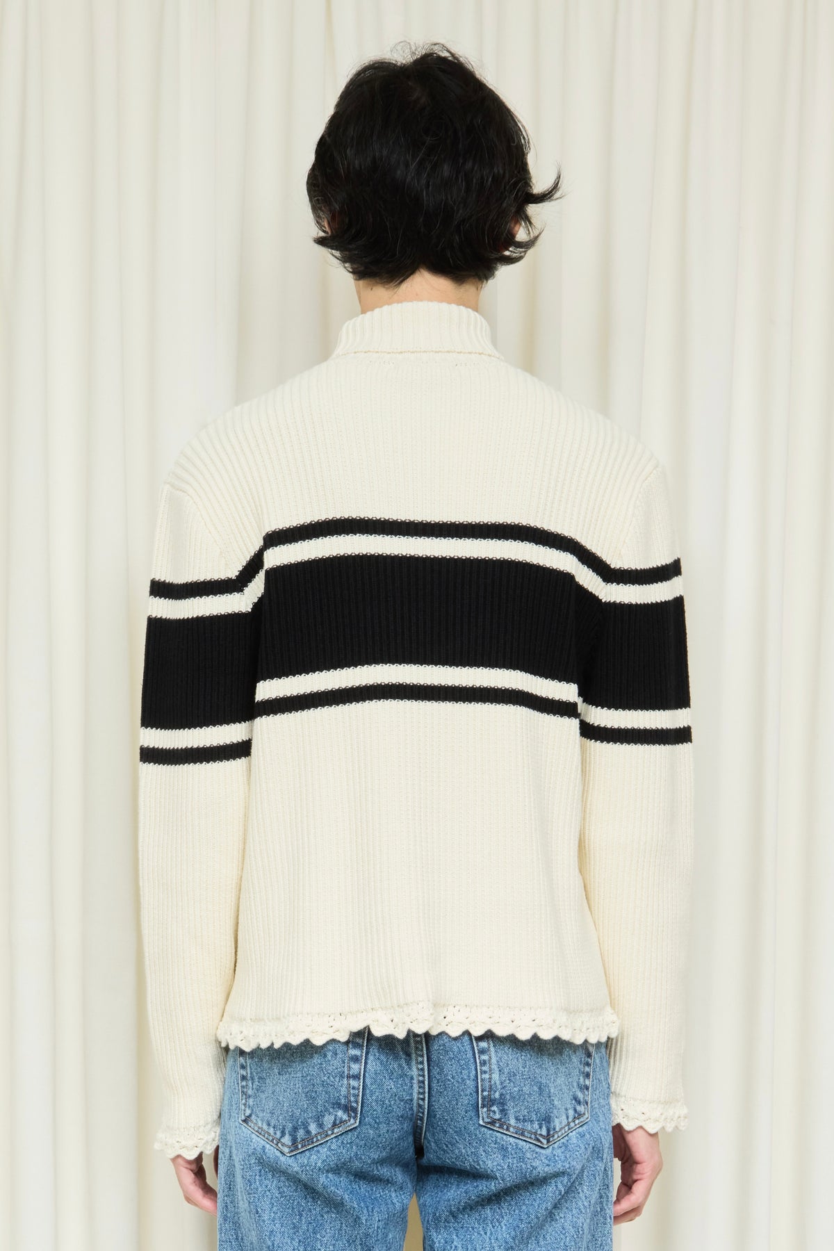 Prudence Crochet Edge Turtleneck Sweater