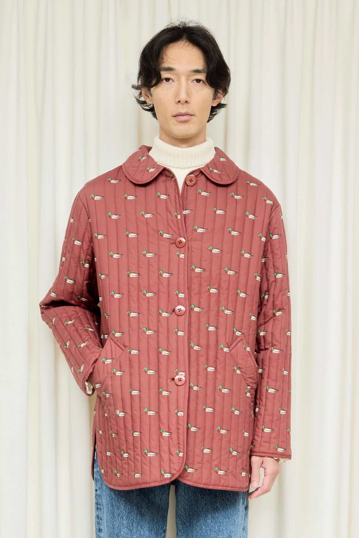 Arnie Mallard Print Quilted Jacket
