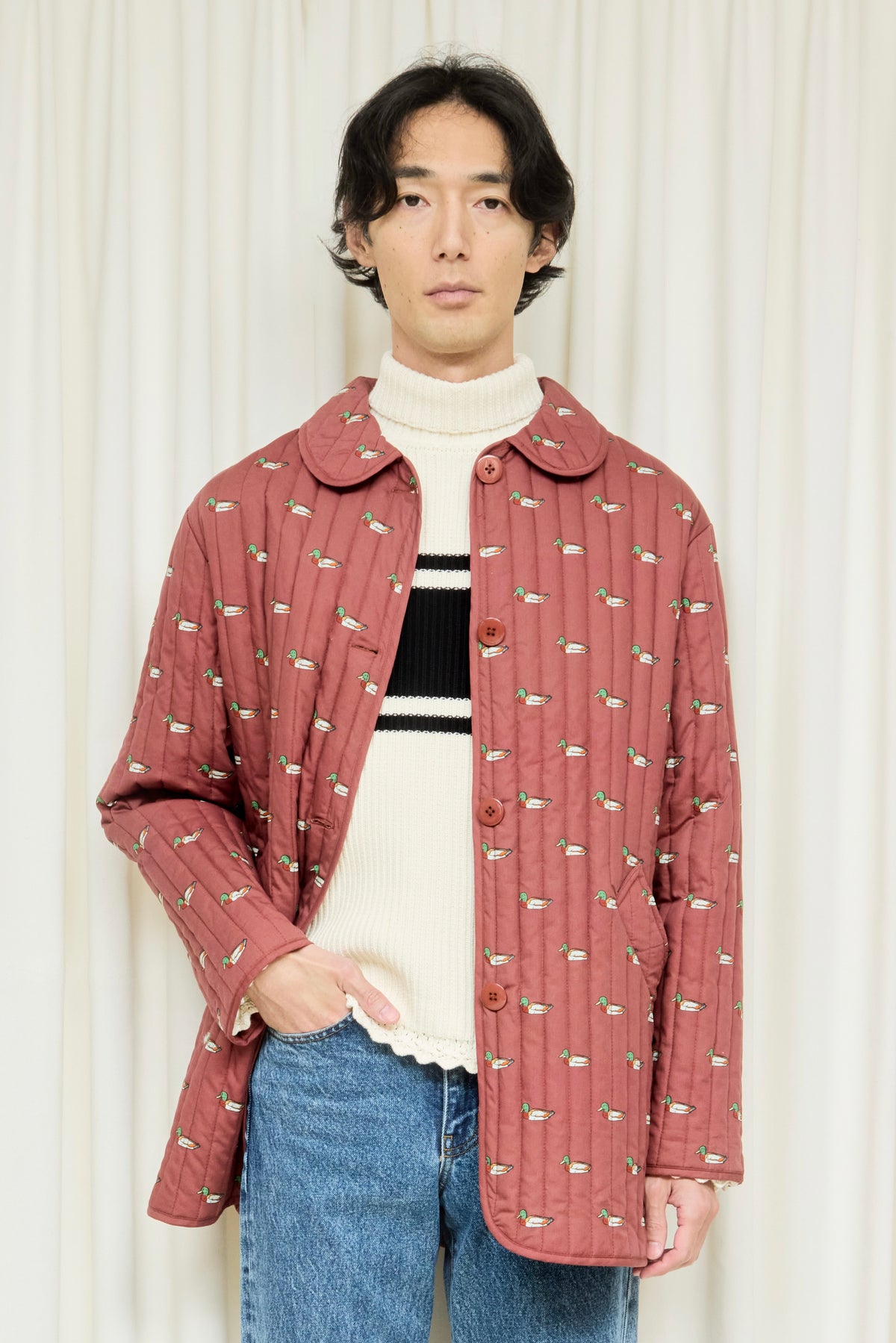 Arnie Mallard Print Quilted Jacket