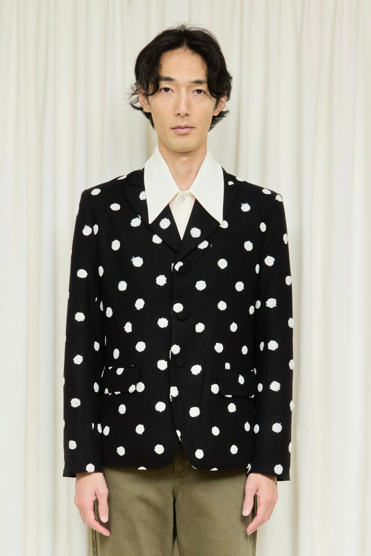 Walt Raised Polkadot Blazer