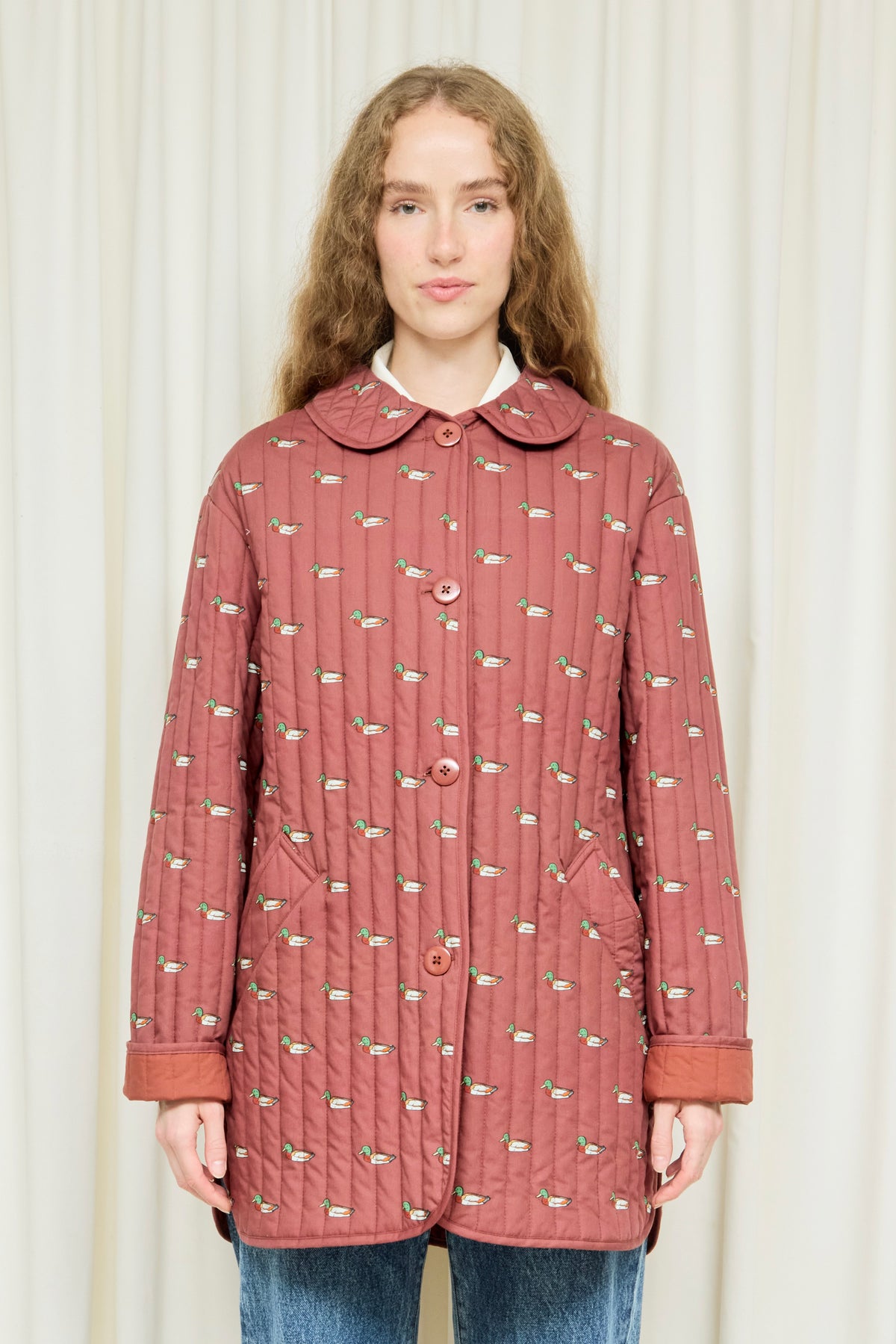 Arnie Mallard Print Quilted Jacket