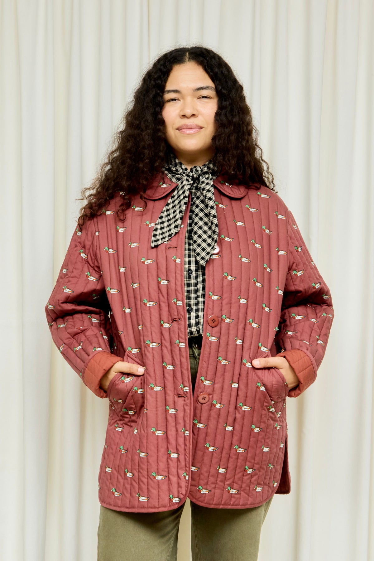 Arnie Mallard Print Quilted Jacket