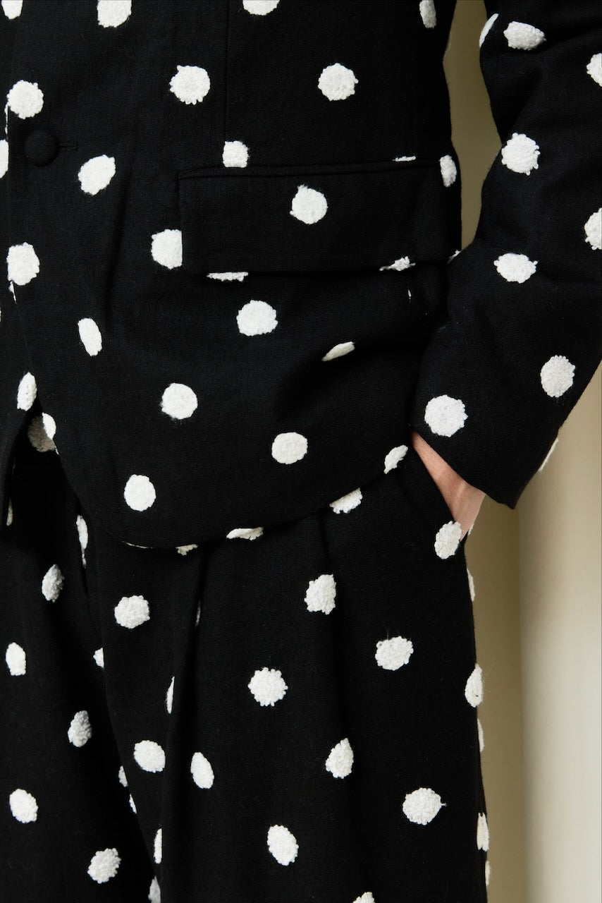 Walt Raised Polkadot Blazer