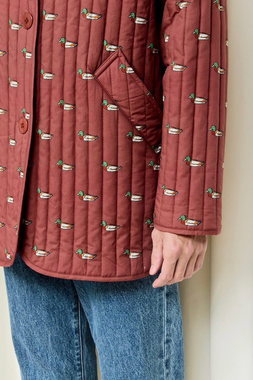 Arnie Mallard Print Quilted Jacket