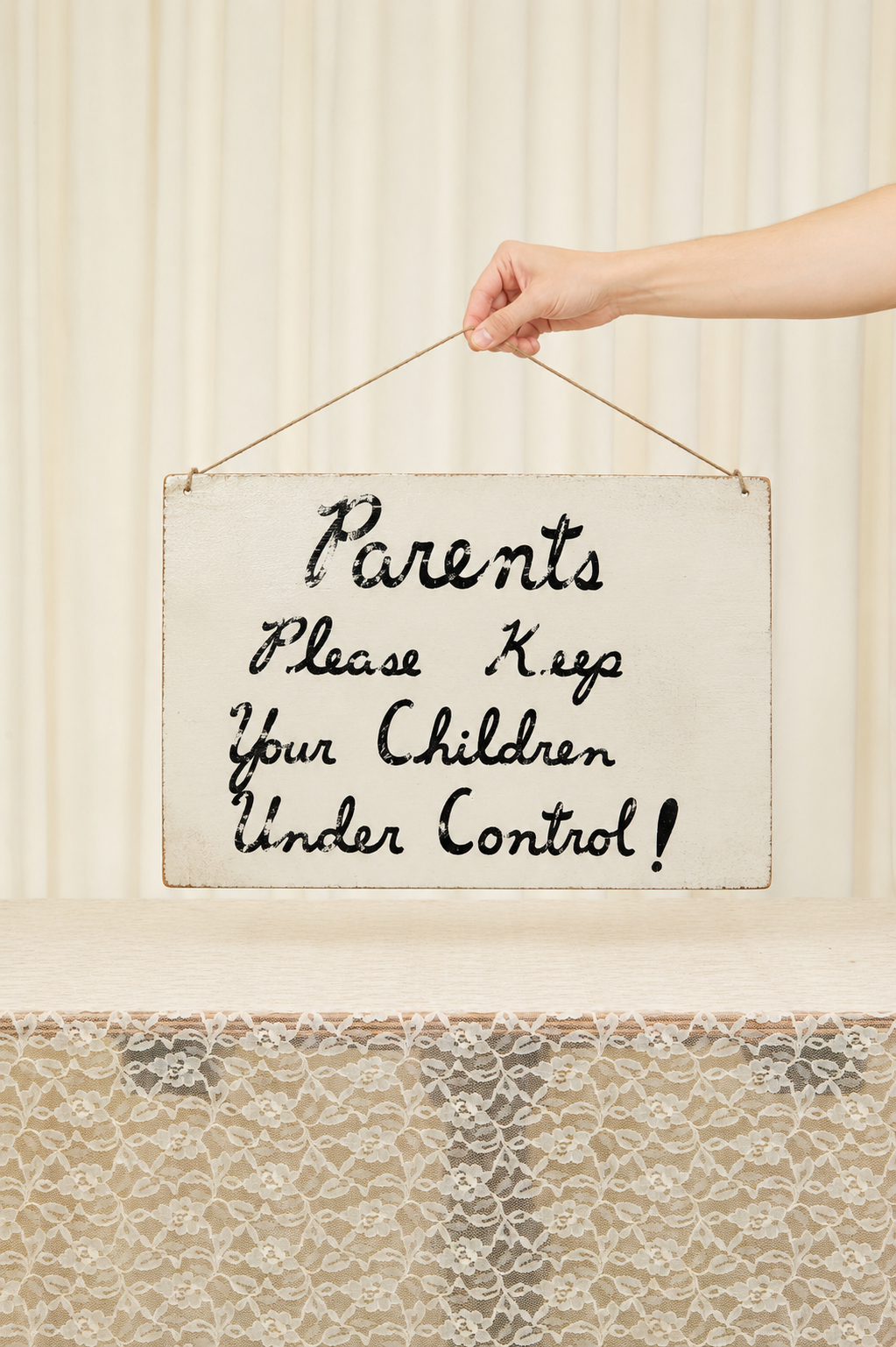 Vintage "Under Control!" Sign