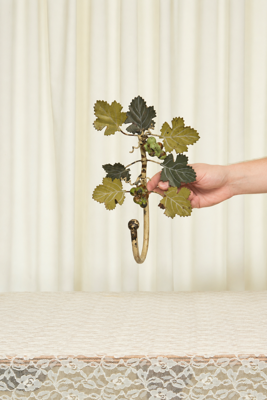 Vintage Metal Grapevine Hook