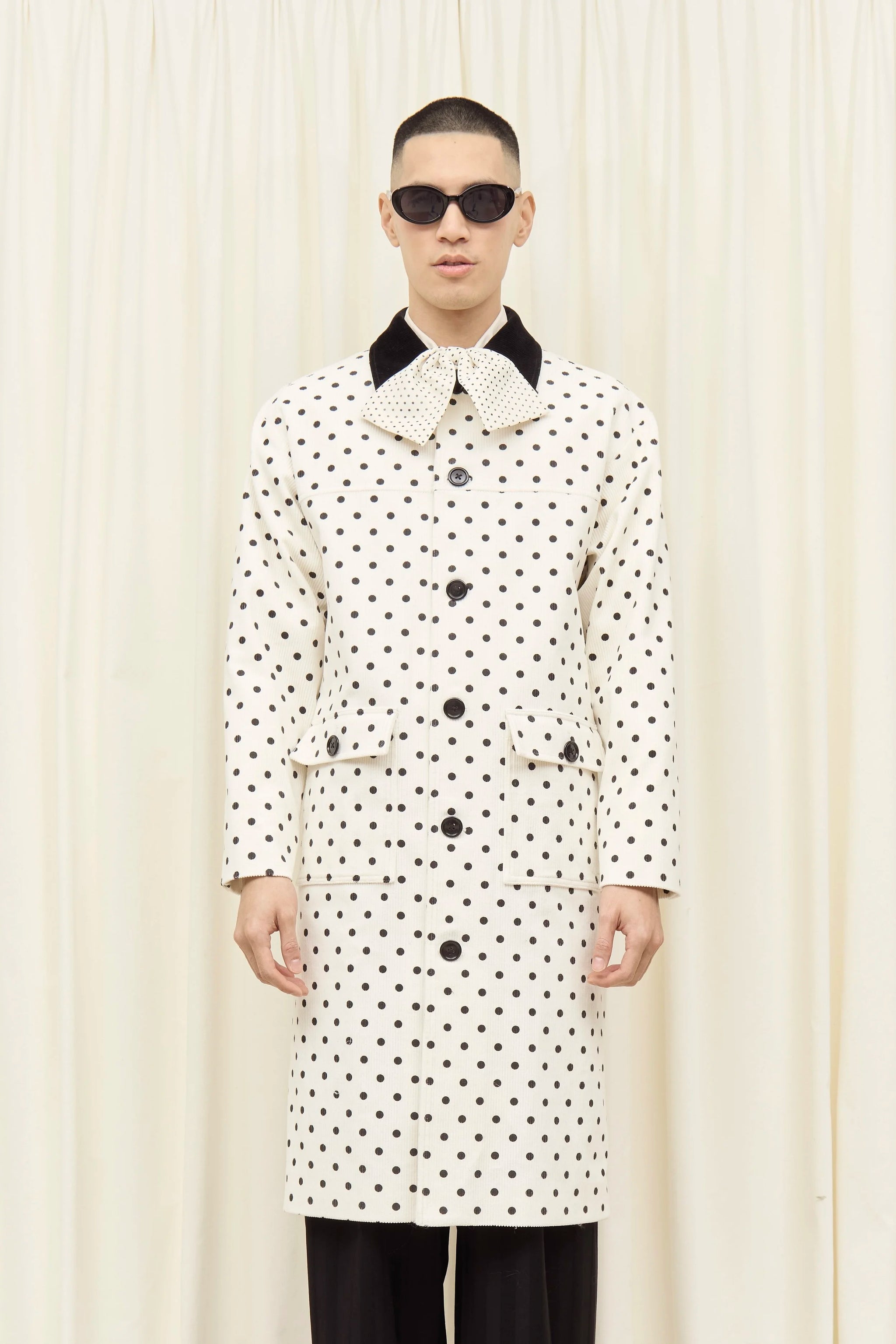 Porter Polkadot Corduroy Coat