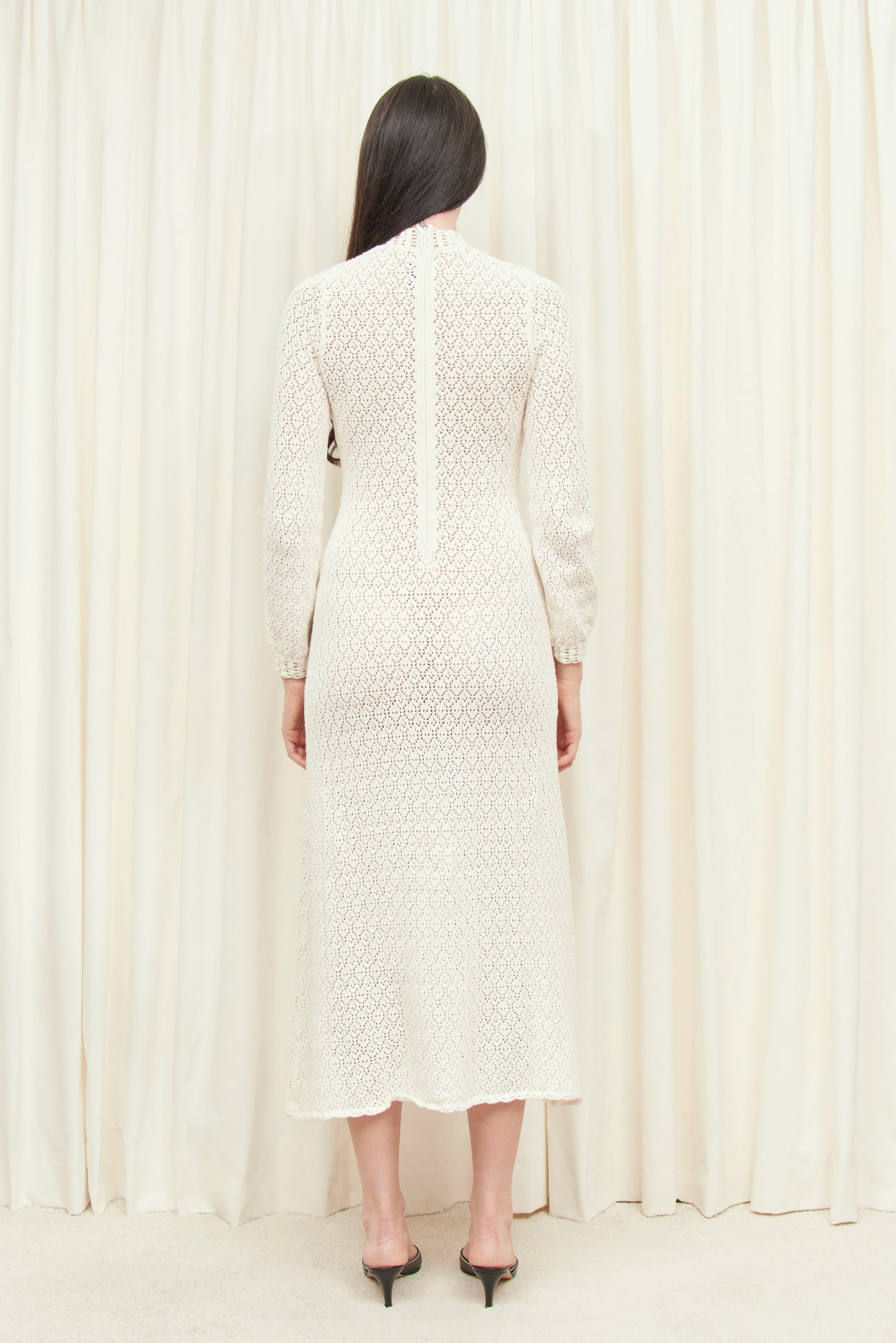 Patsy Pointelle Midi Dress