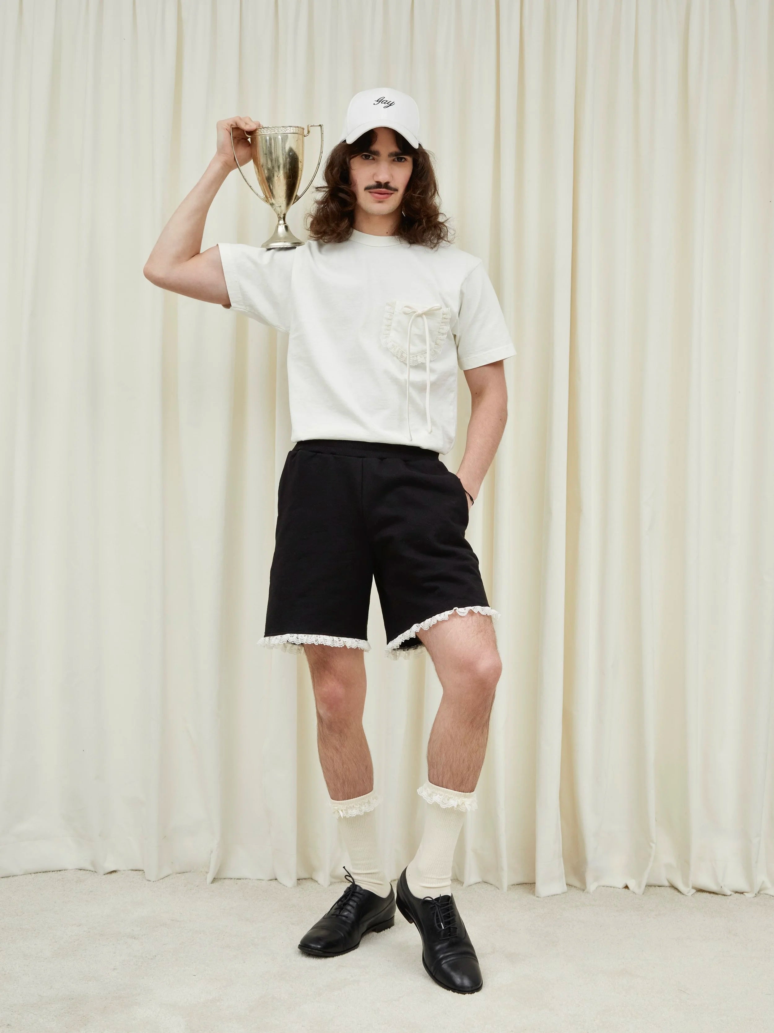 Bobby Lace Trim House Socks