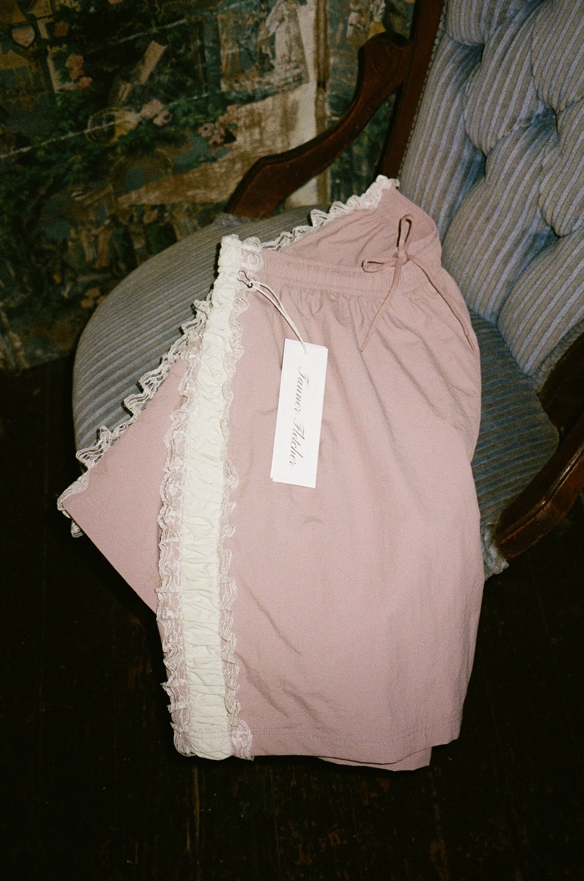 Wilbur Ruched Stripe Windbreaker Short