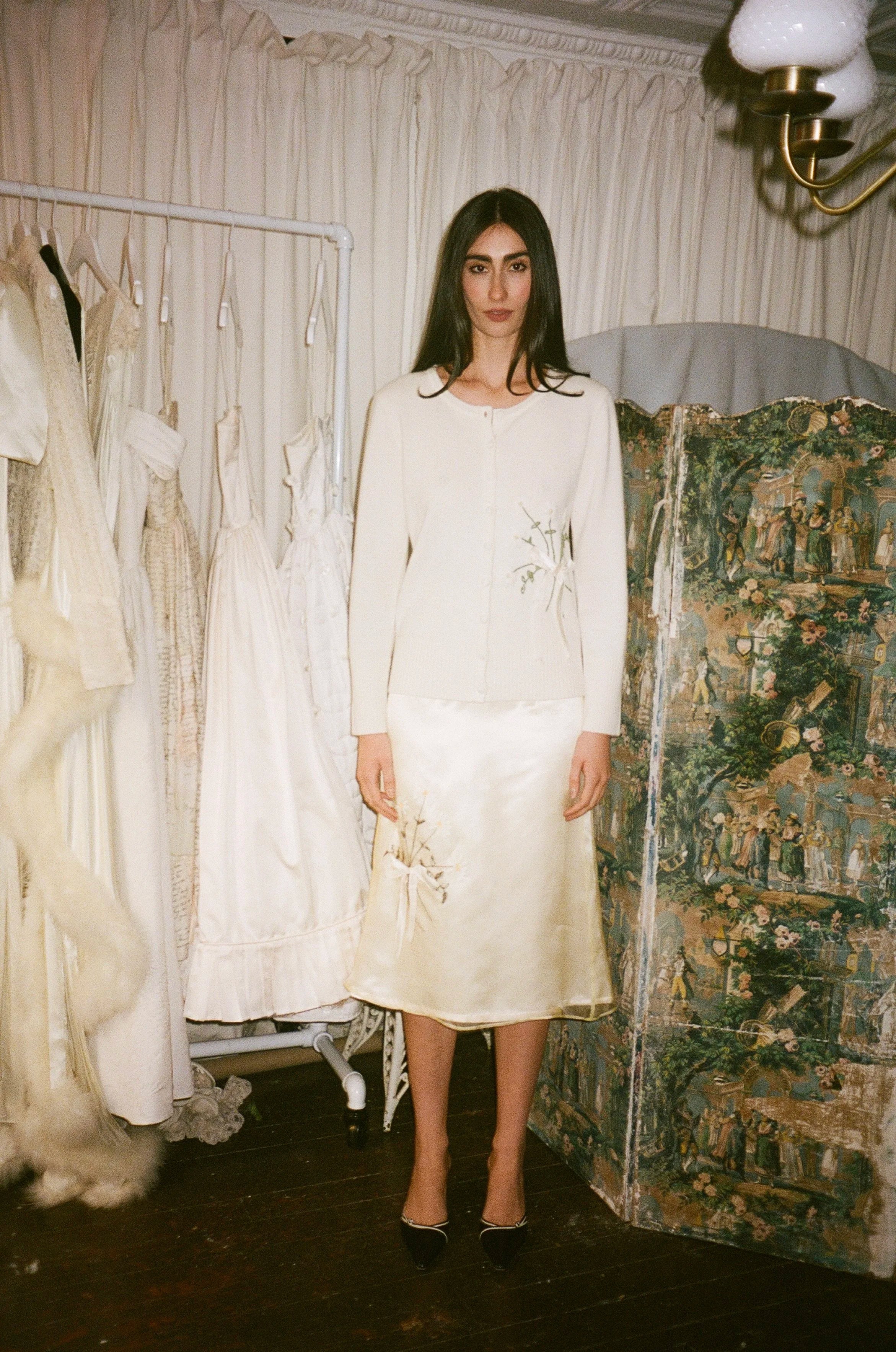 Lisel Daisy Embroidered Skirt