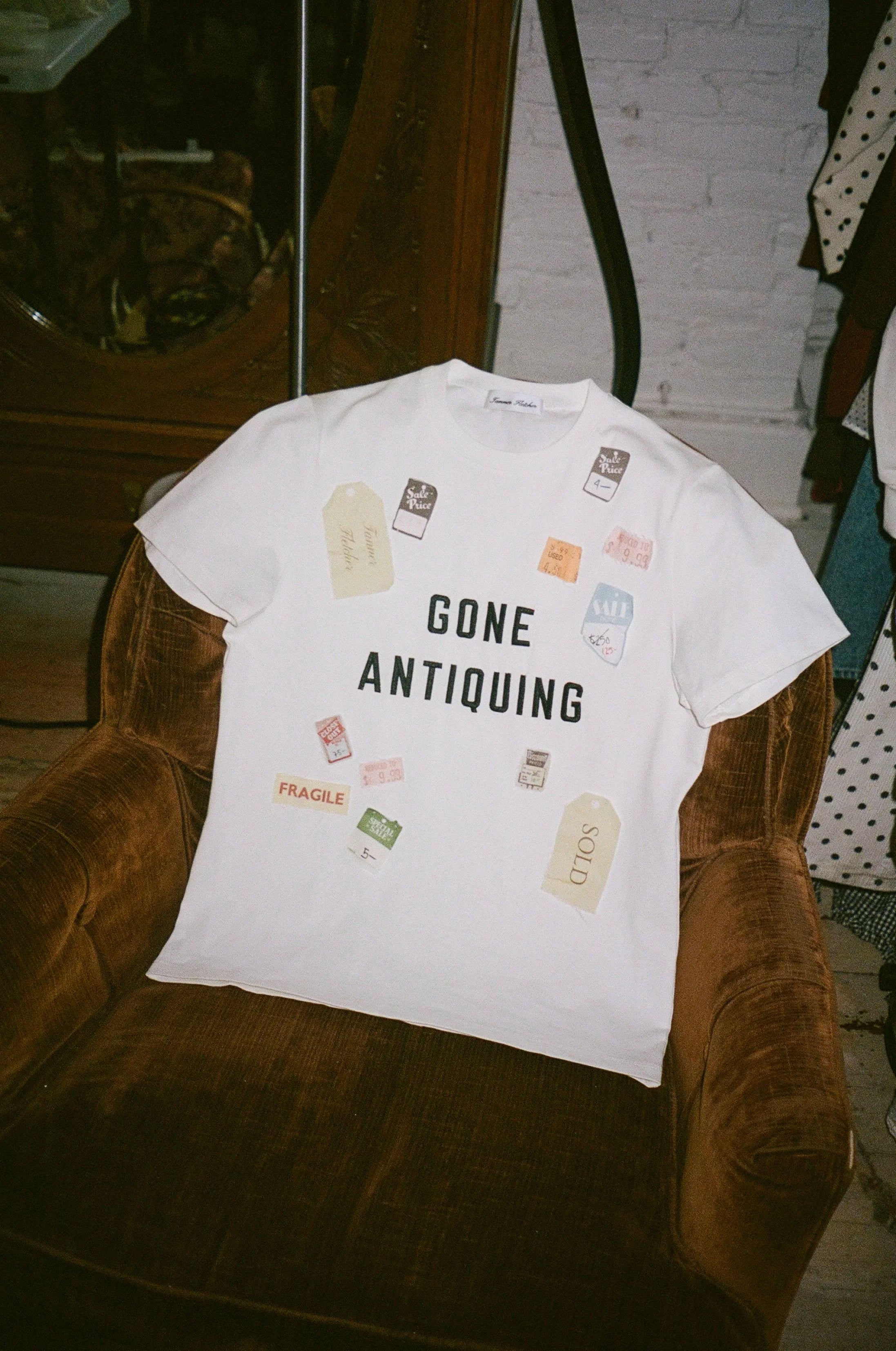 Gone Antiquing Applique Tee