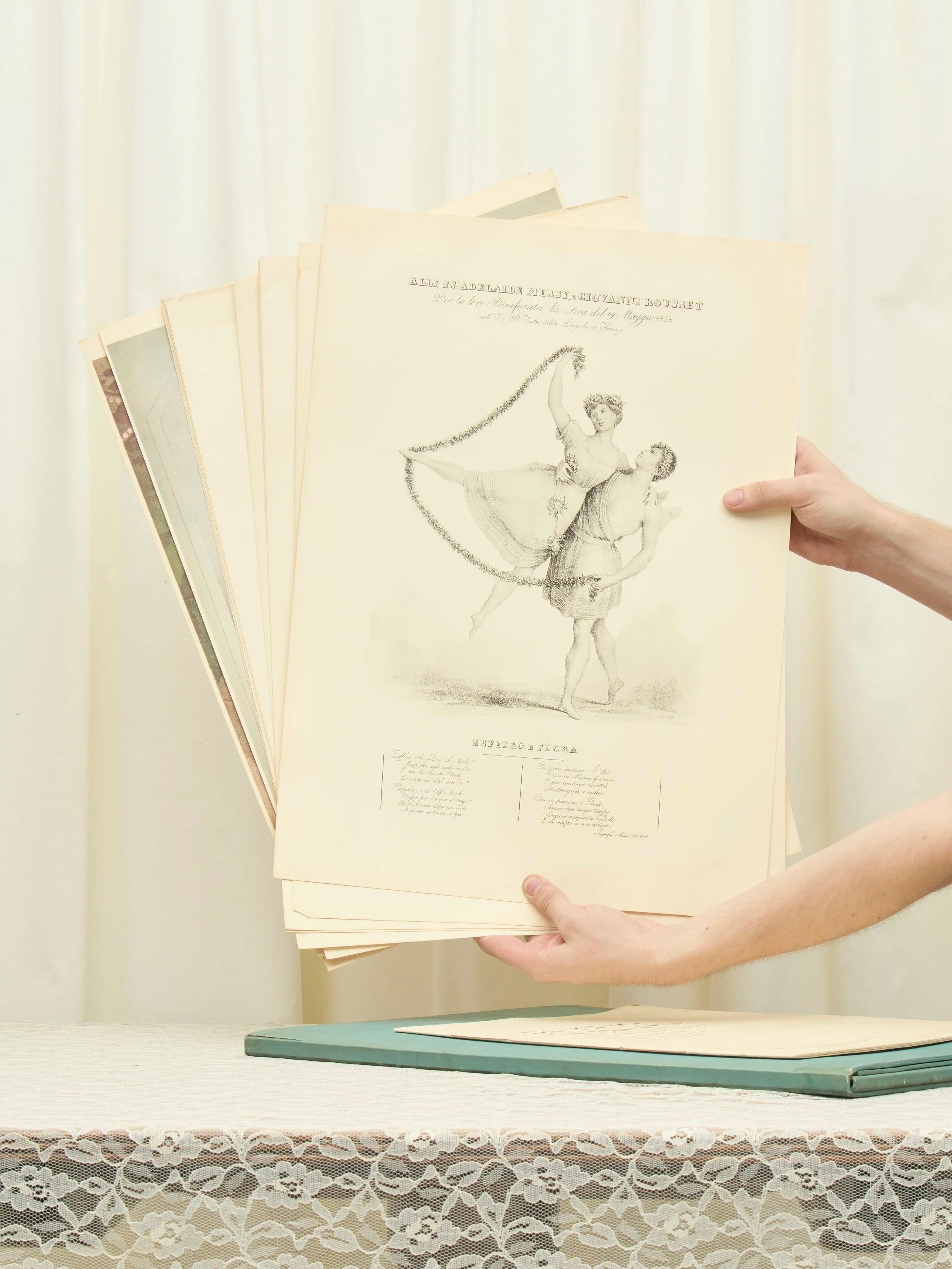Vintage "Dancing in Prints" Portfolio