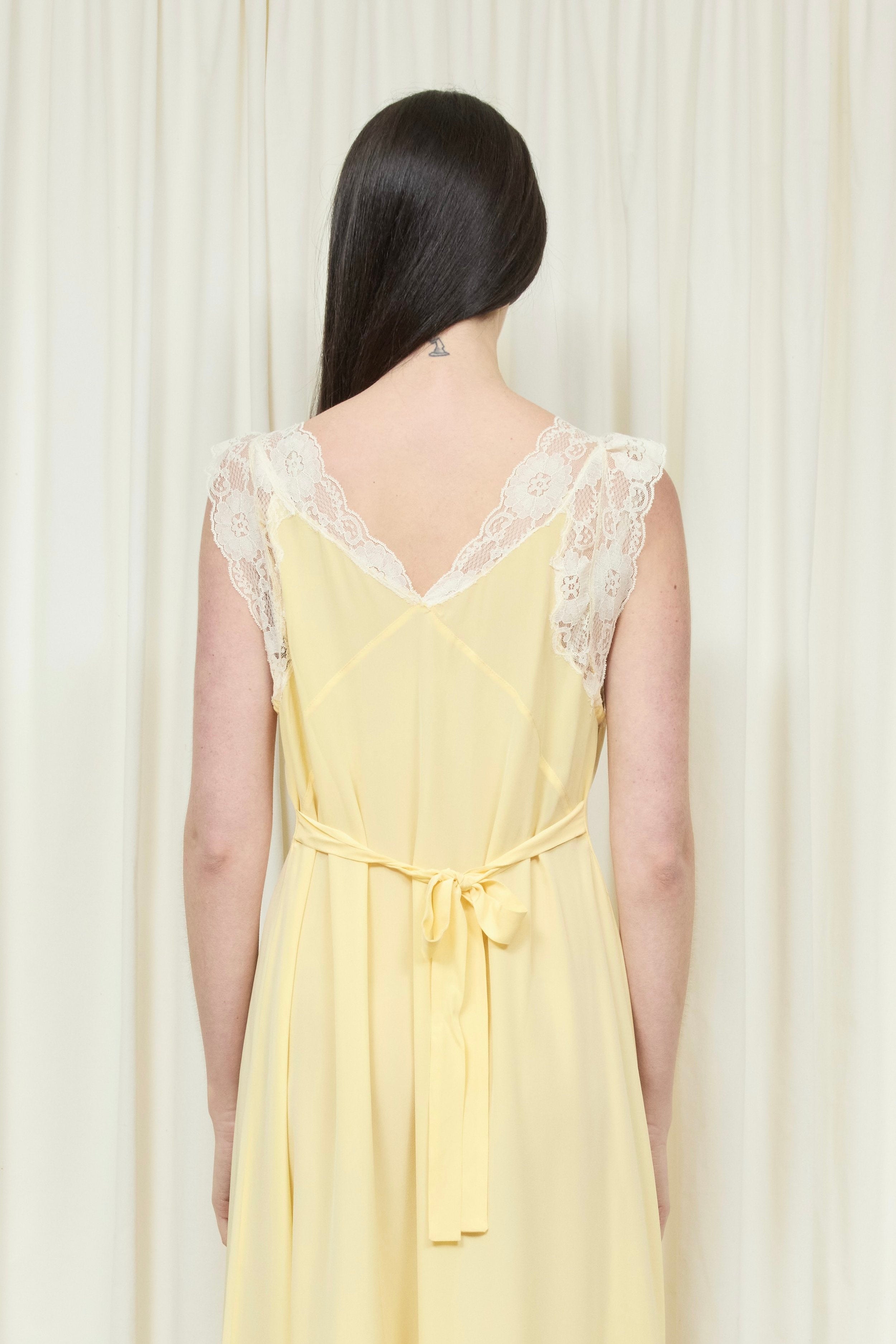 Irene Lace Trim Midi Dress