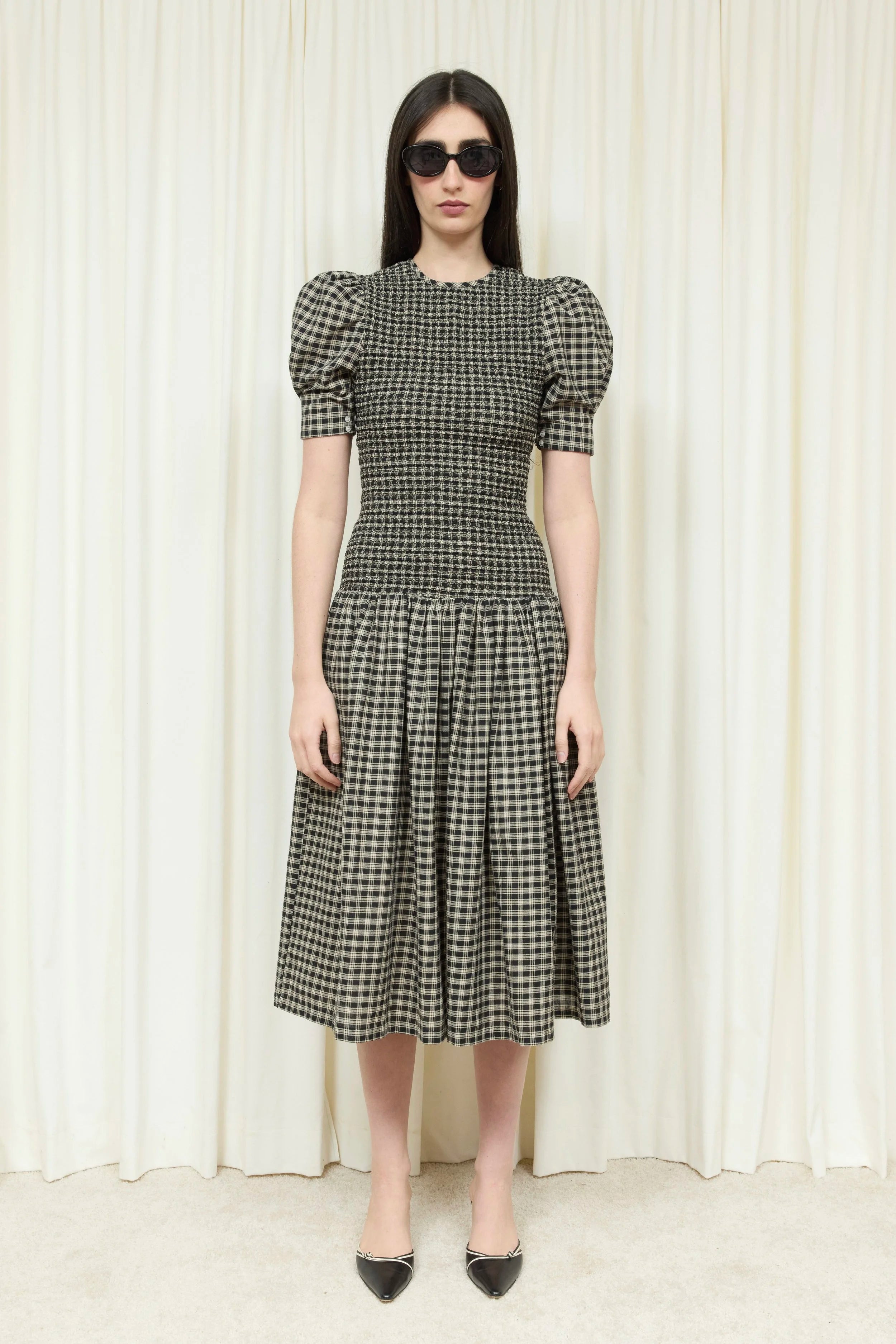 Imelda Smocked Midi Dress