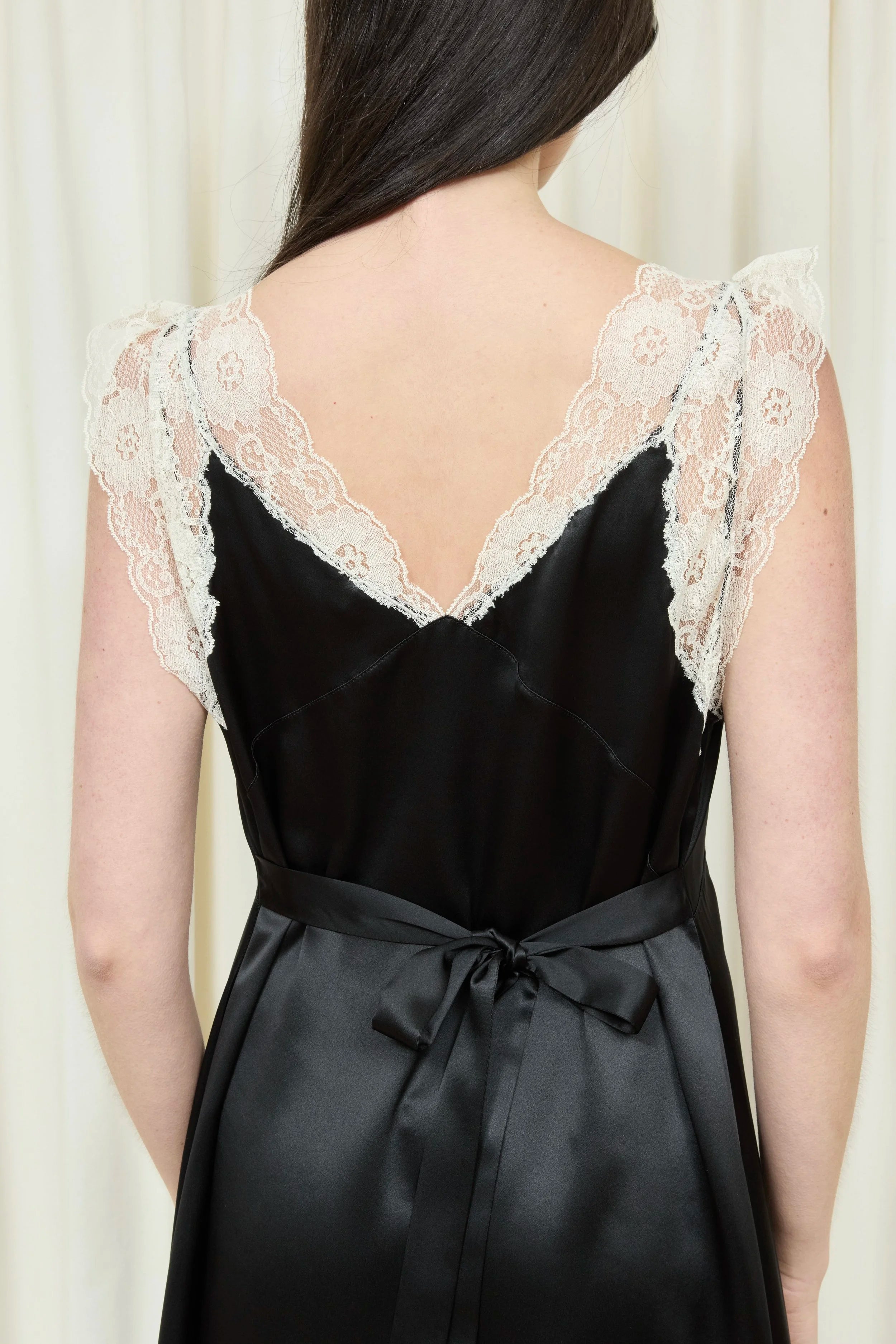 Irene Lace Trim Midi Dress
