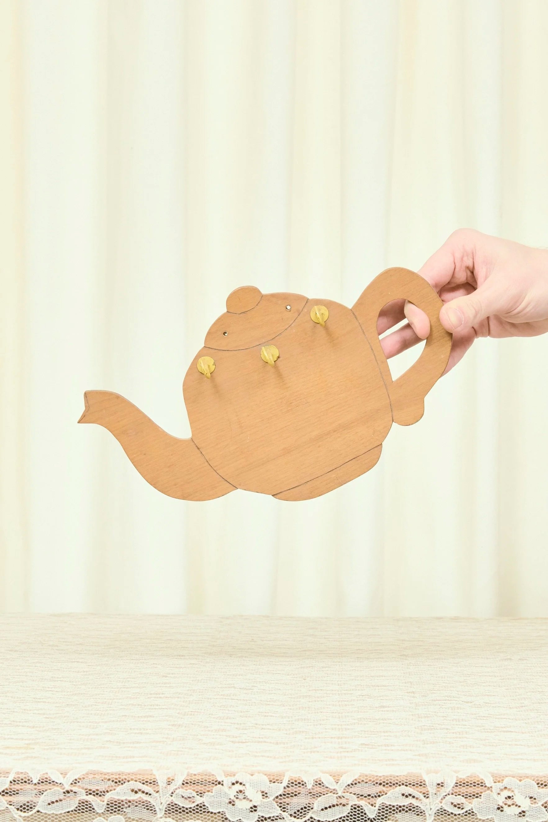 Vintage Teapot Hook and Dish