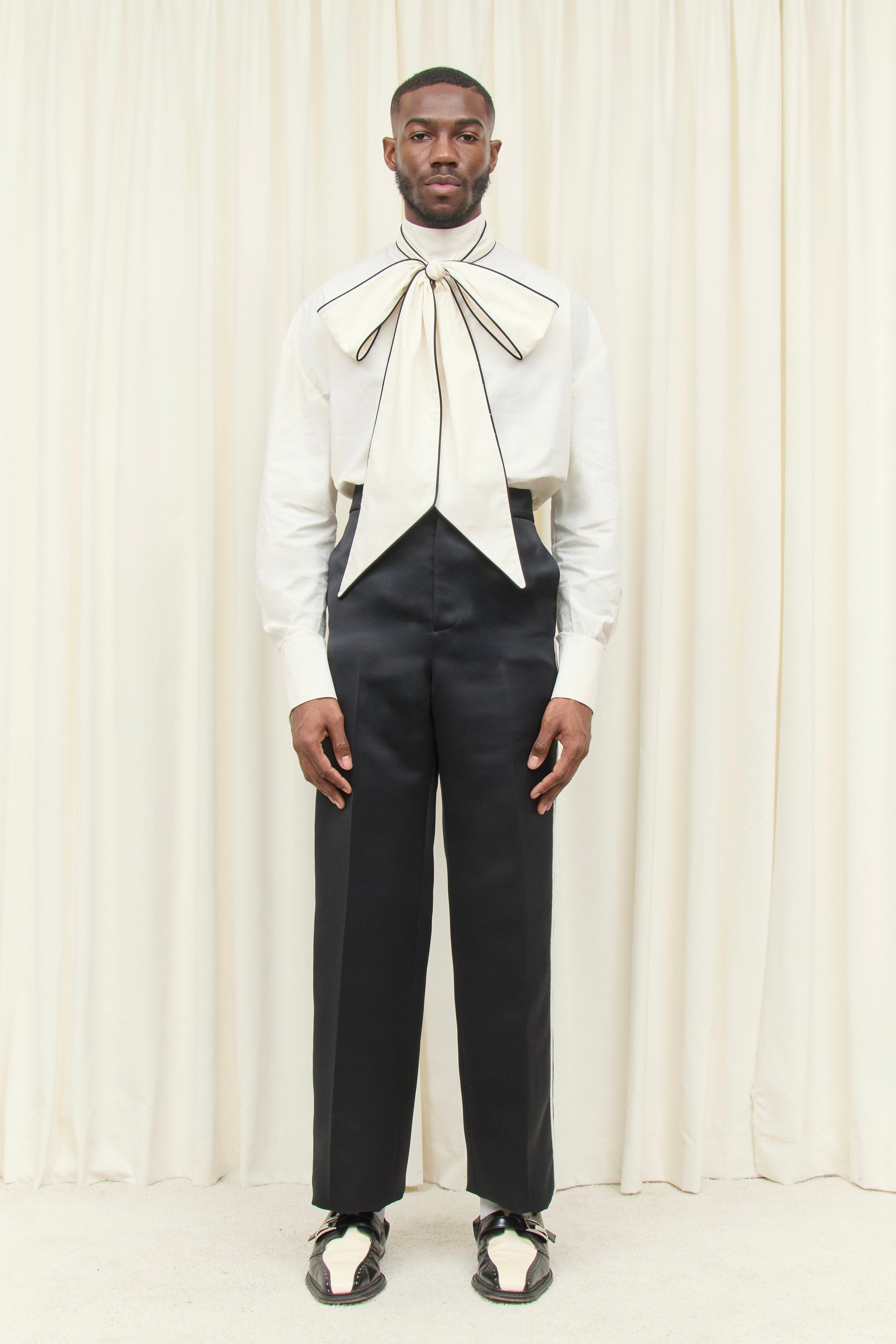 Willie Piped Satin Trouser