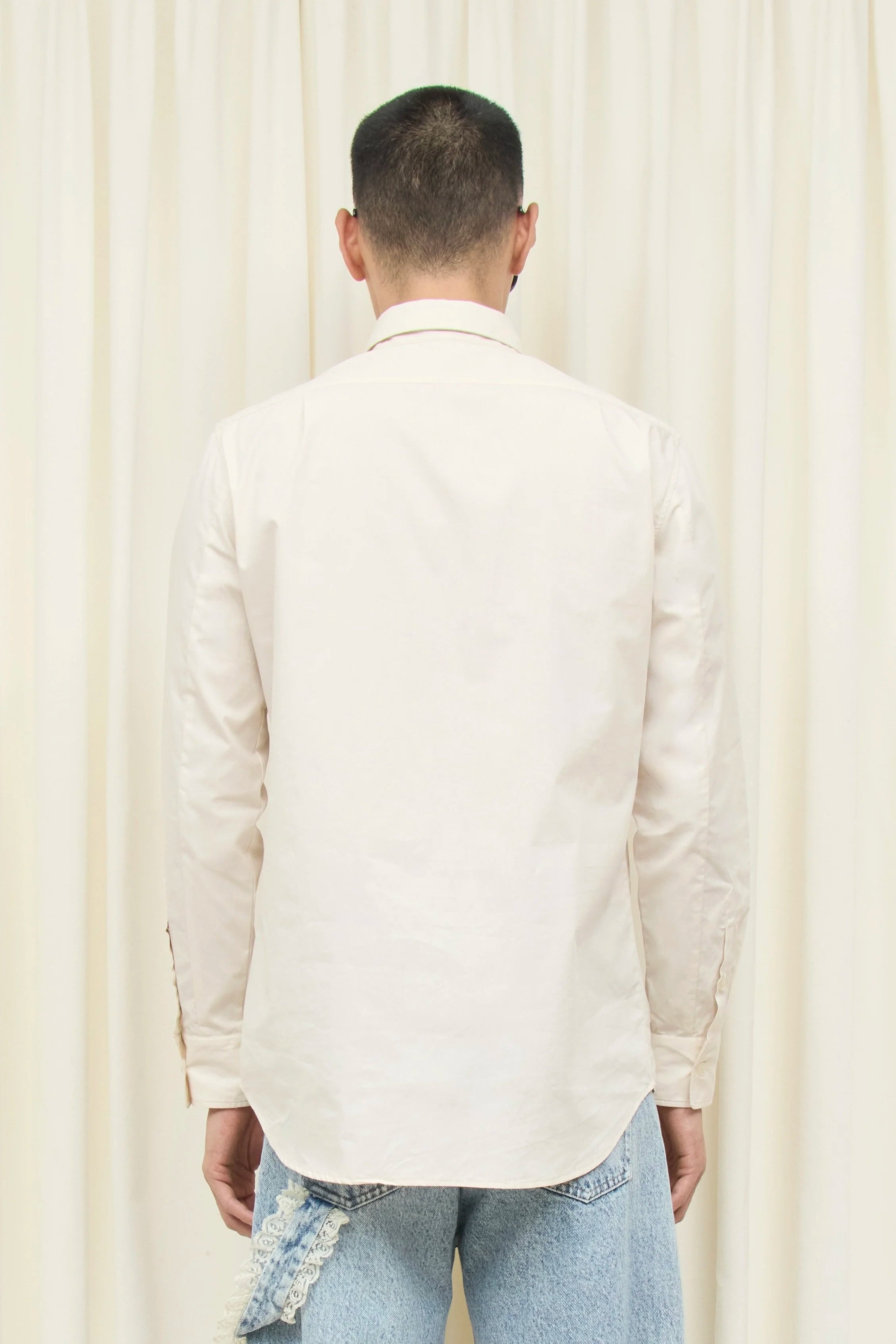 Freddie Ruffle Placket Button Down Shirt