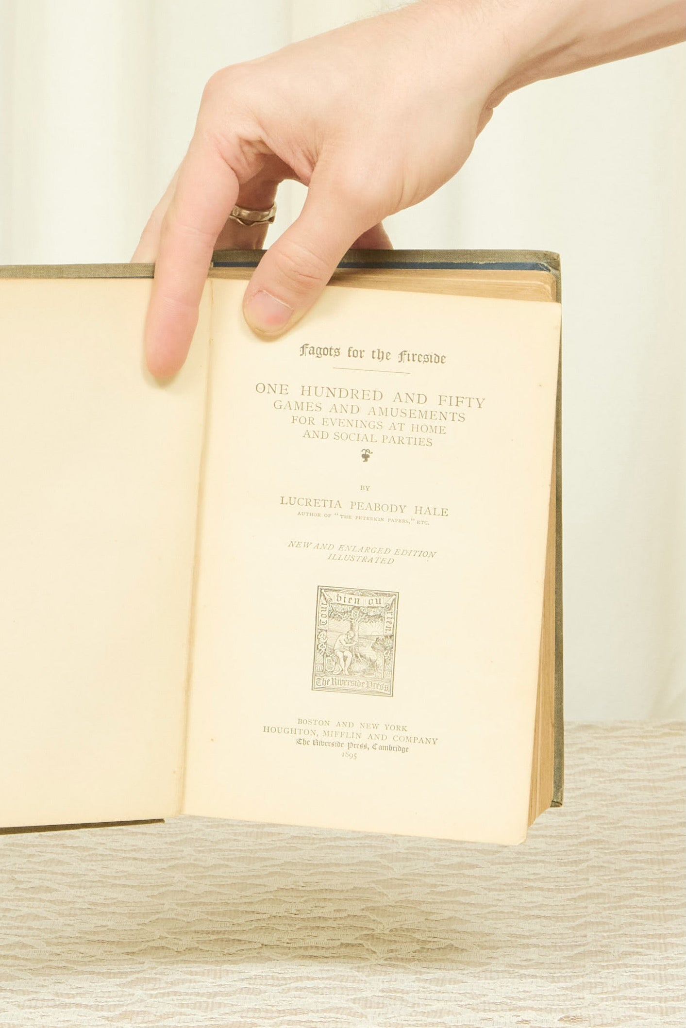 Antique "Fagots for the Fireside" Book (1894)