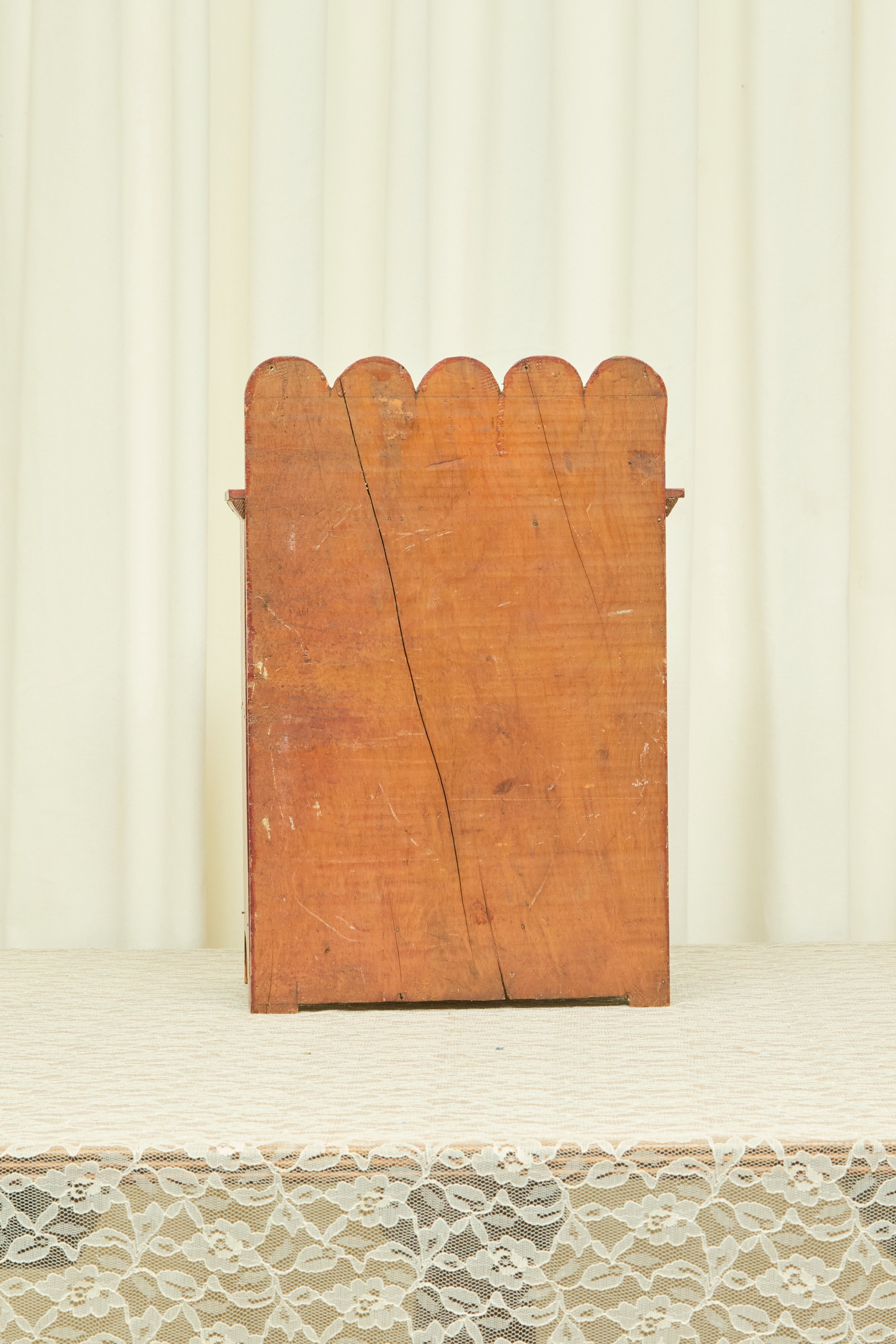 Antique Scalloped Mini Dresser/Jewelry Box