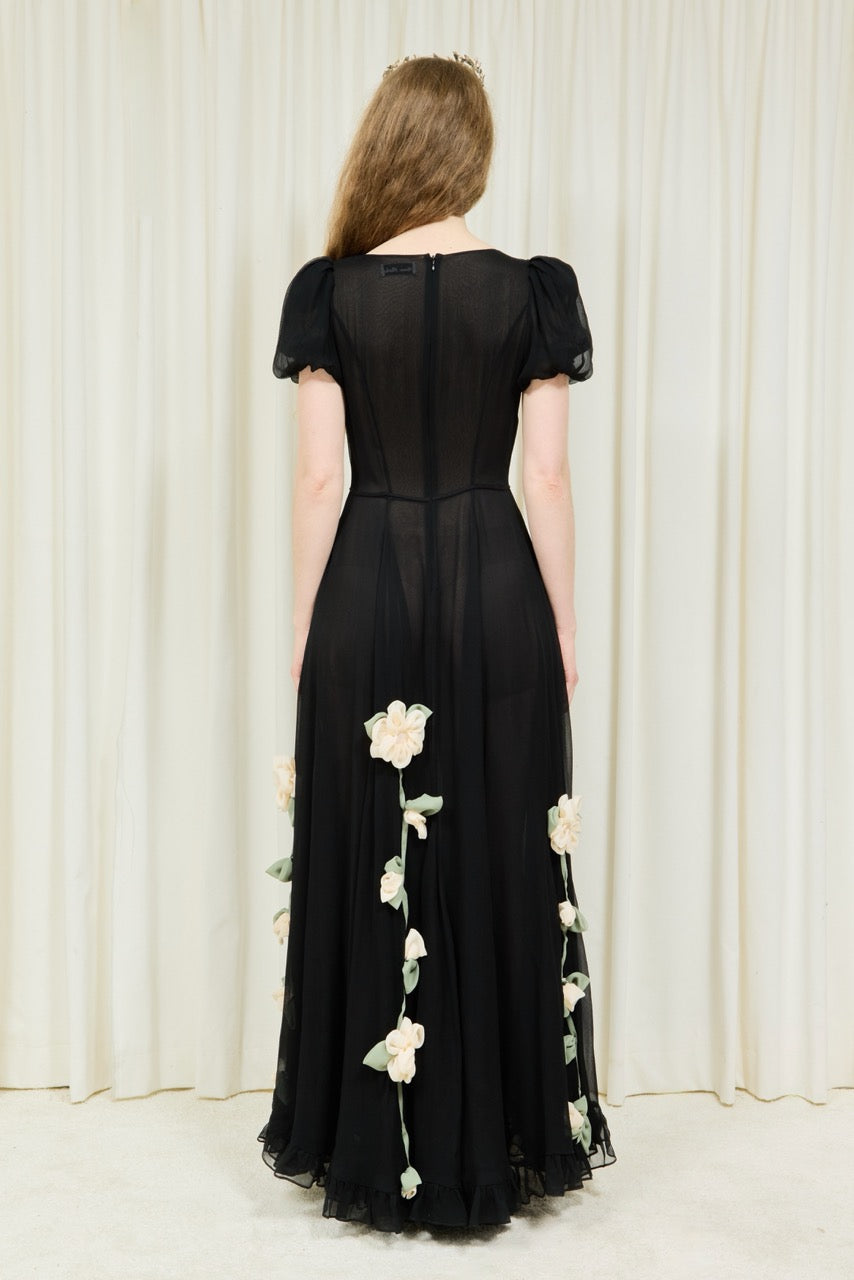 Arthusela Floral Embellished Gown