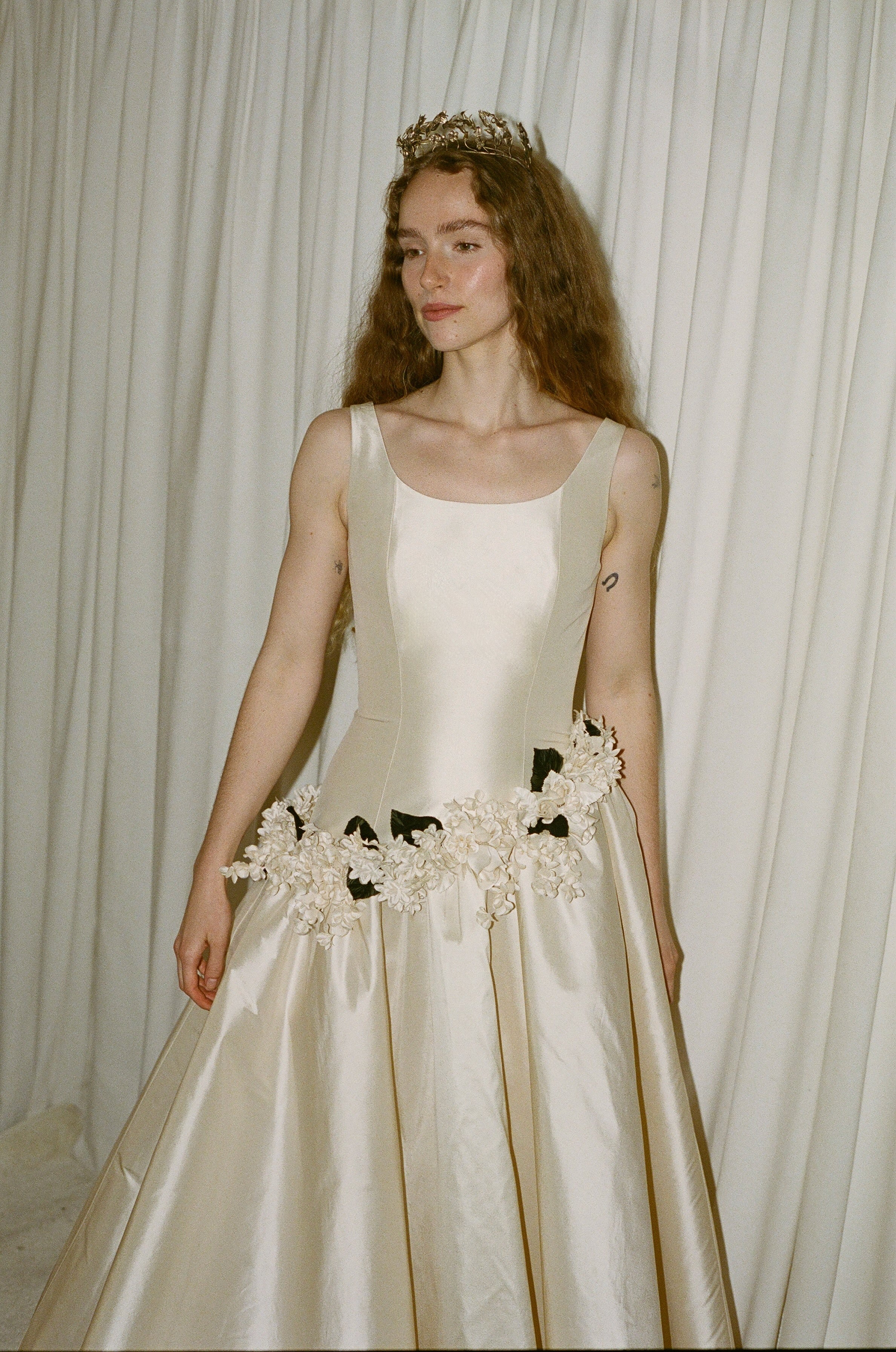 Daphne Drop Waist Floor Length Gown