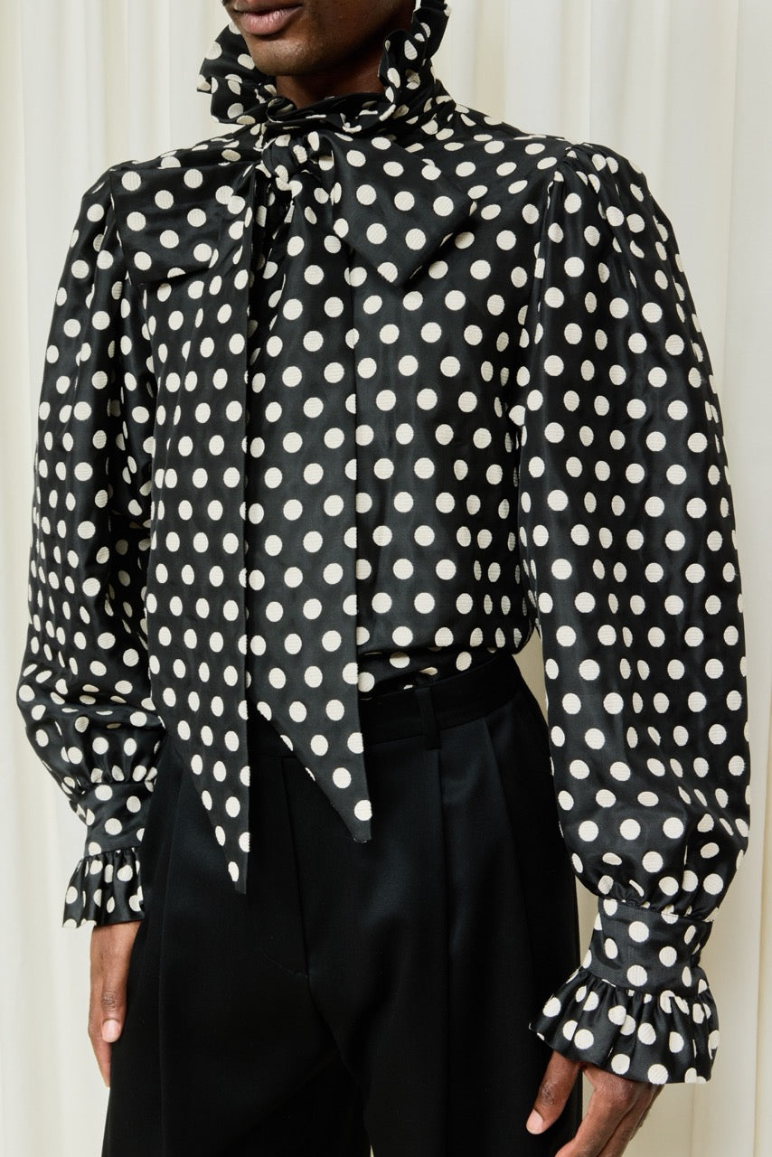 Simone Oversized Pussybow Blouse