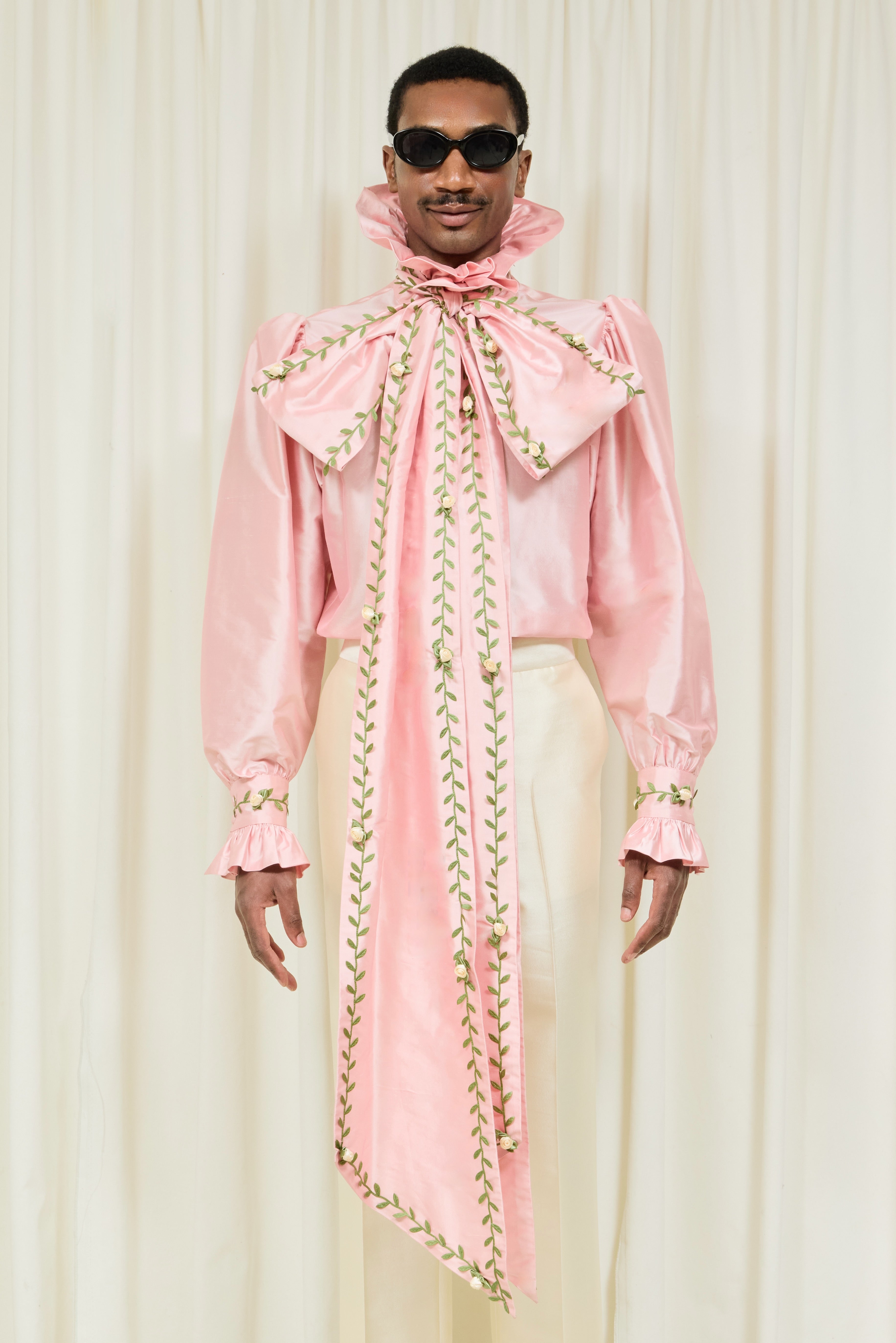 Simone Oversized Pussybow Blouse