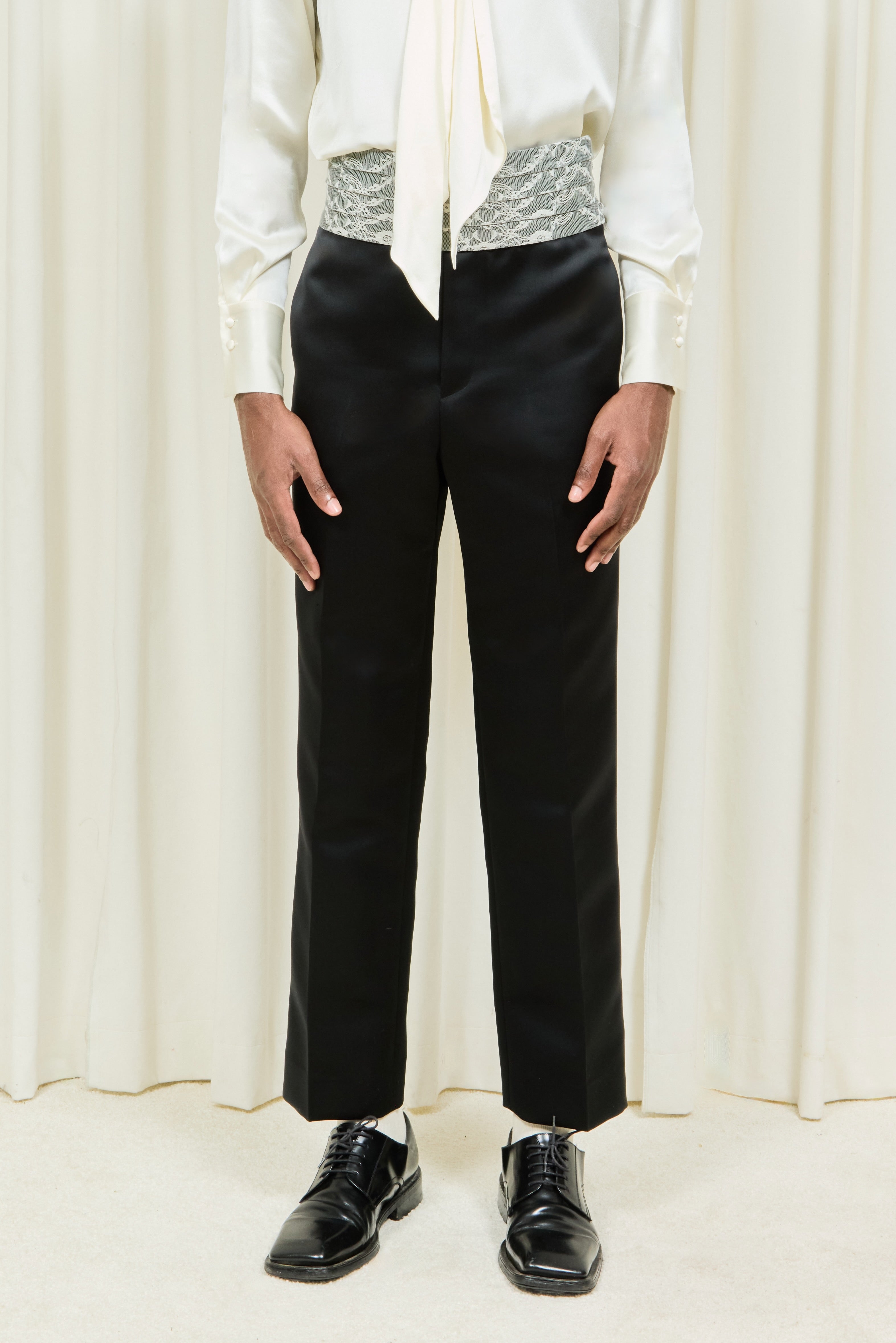 Verlin Lace Cummerbund Trouser