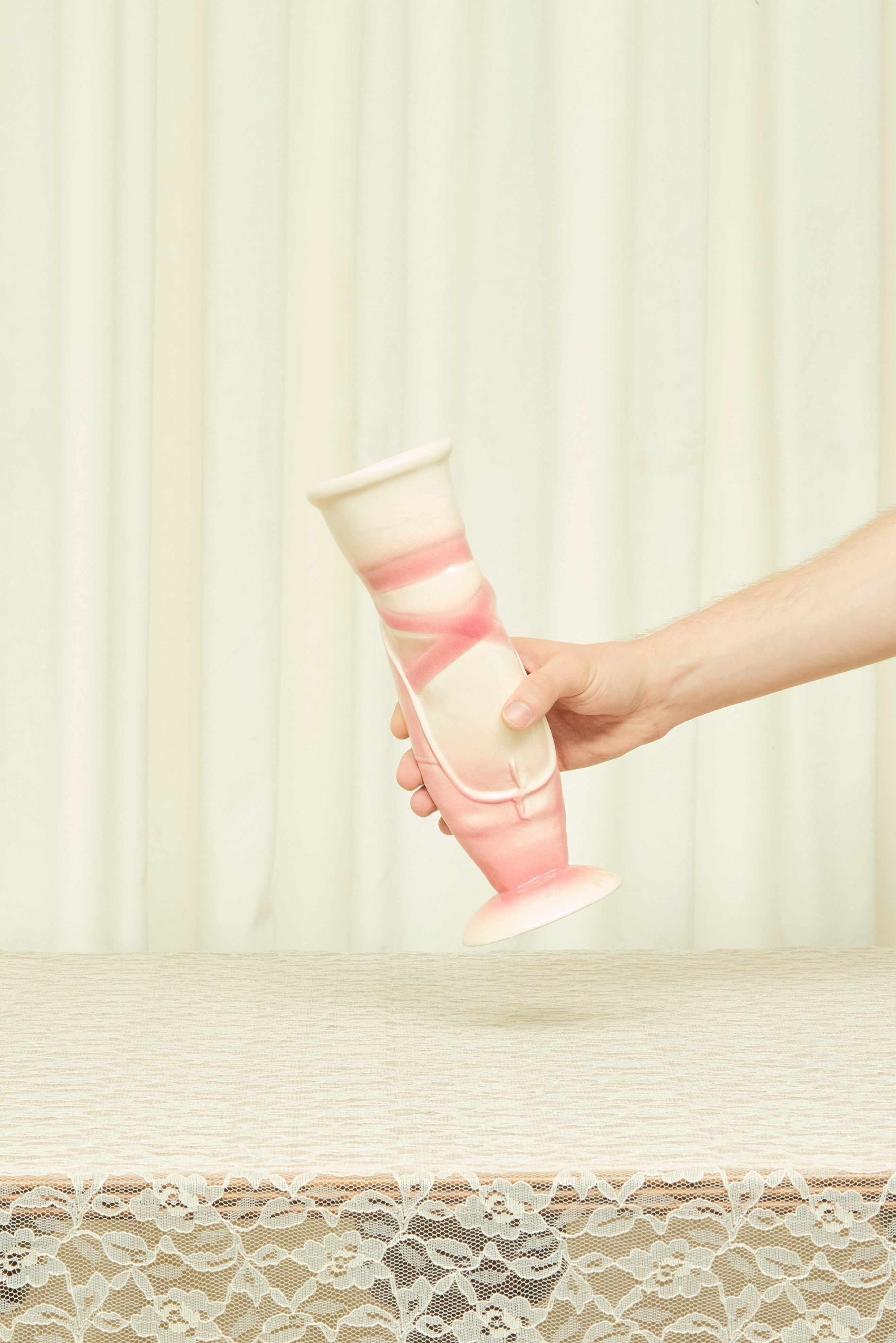 Vintage Ballerina Shoe Vase