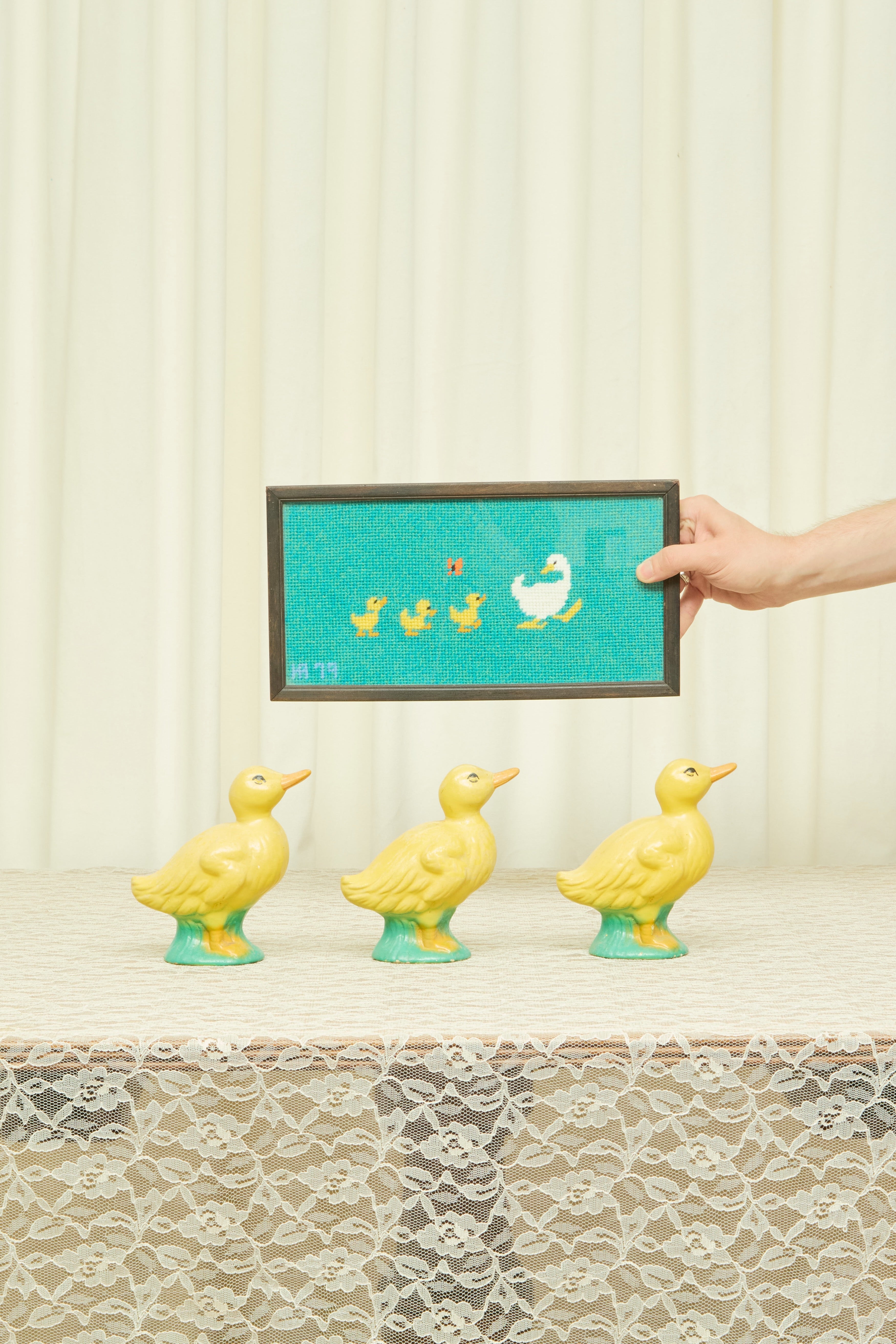Vintage Ceramic Ducklings Set/3
