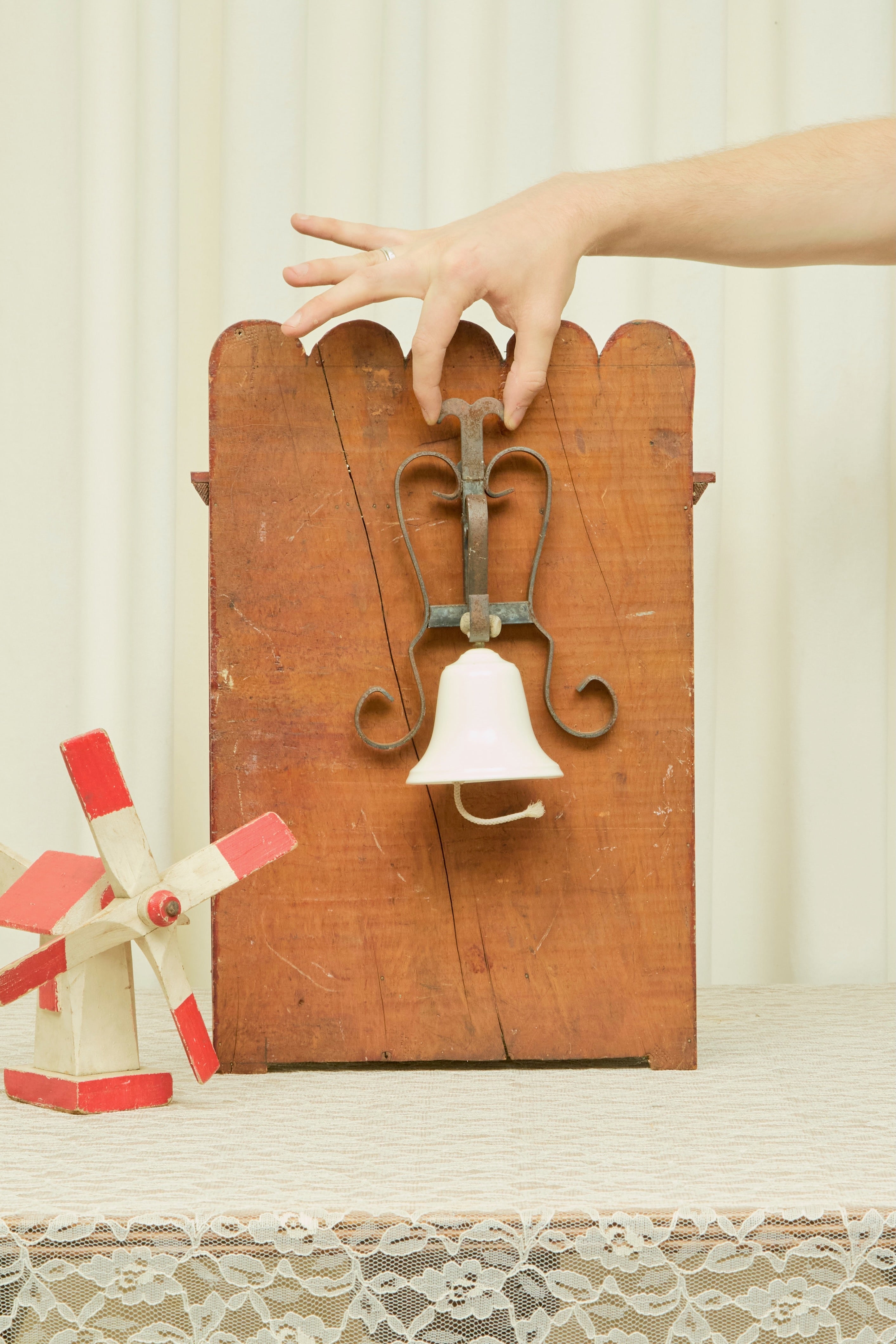 Vintage Ceramic Wall Bell