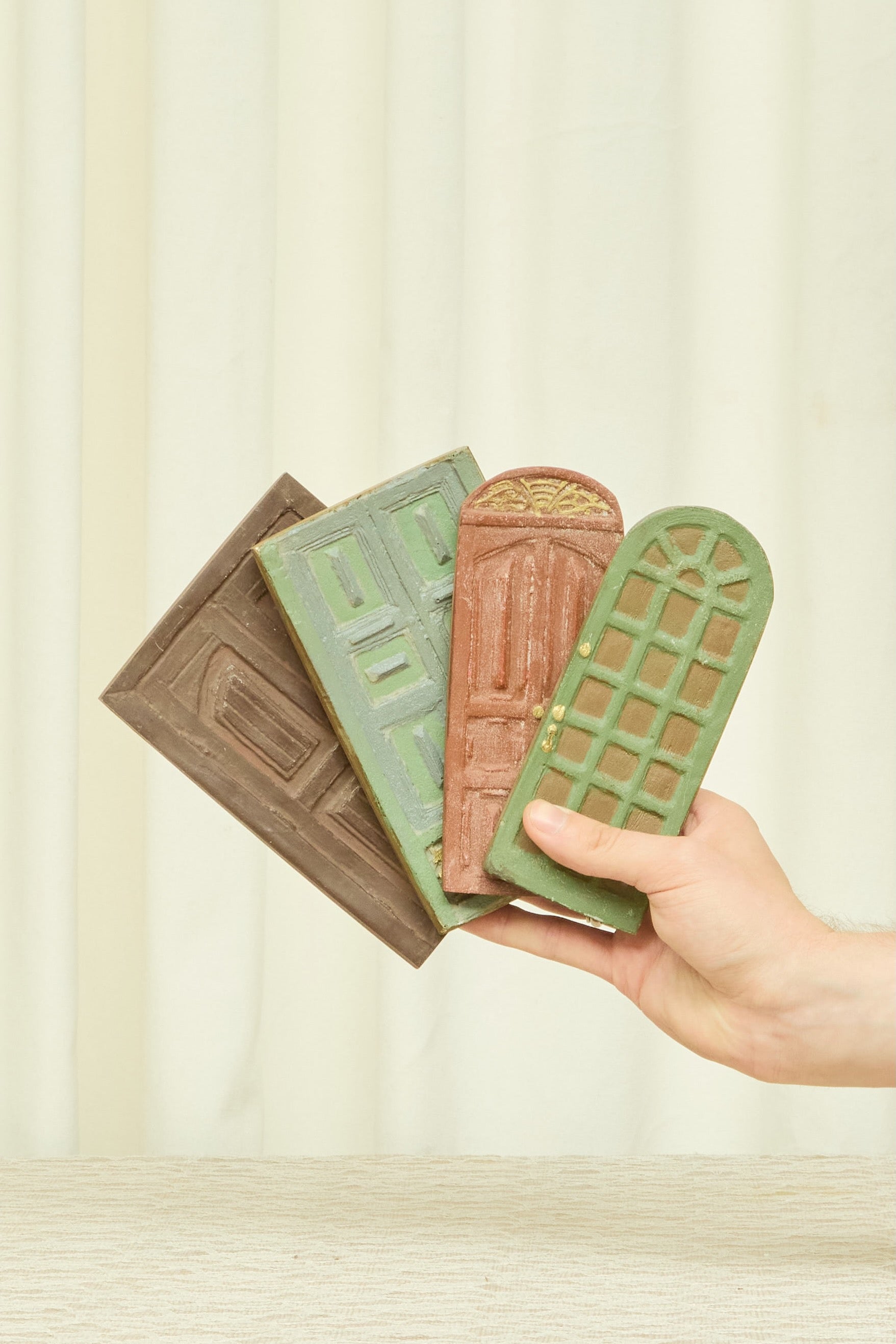 Vintage Door Wall Art Set/4