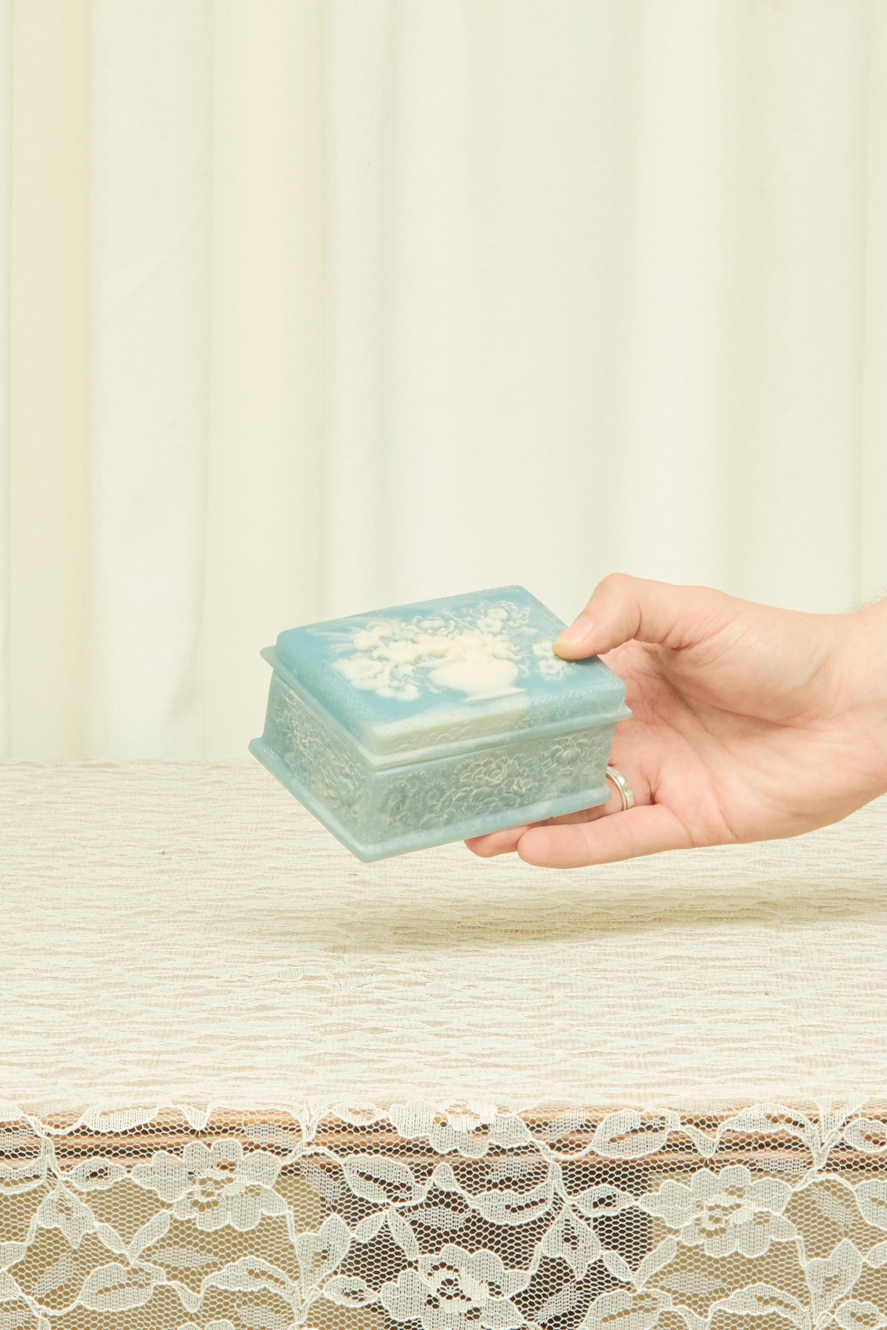 Vintage Floral Jewelry Box