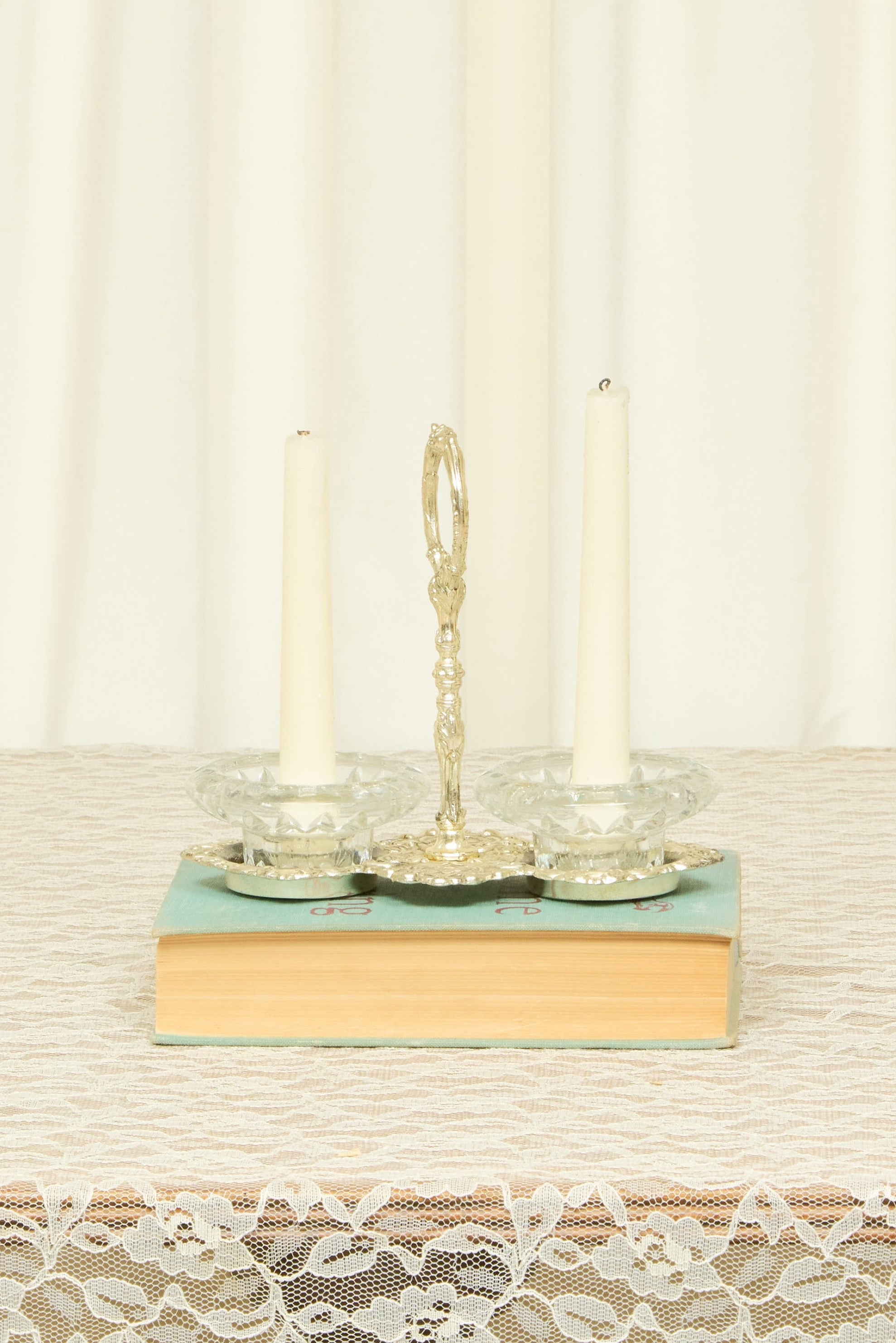 Vintage Handled Candle Holder