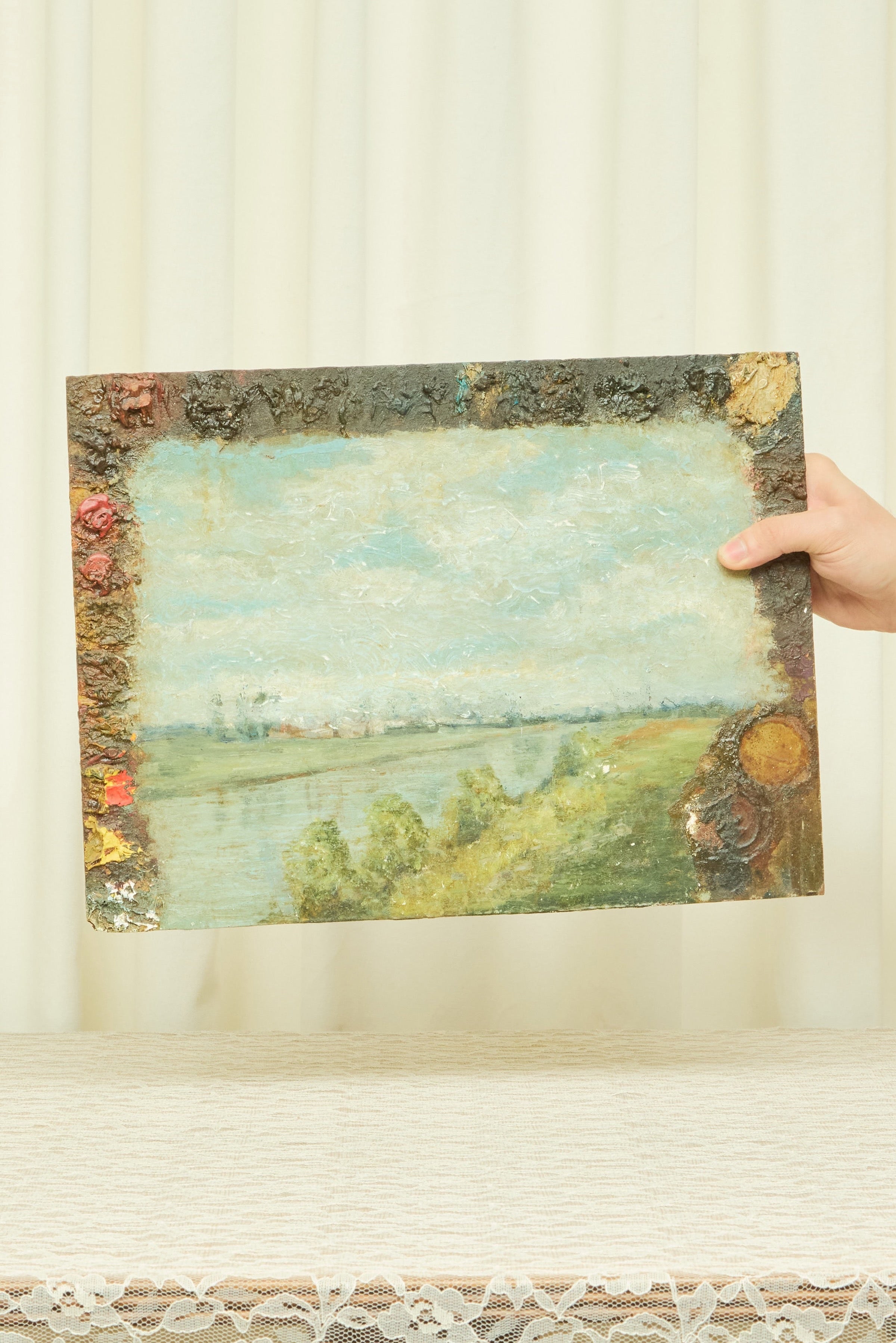 Vintage Landscape Oil Painting