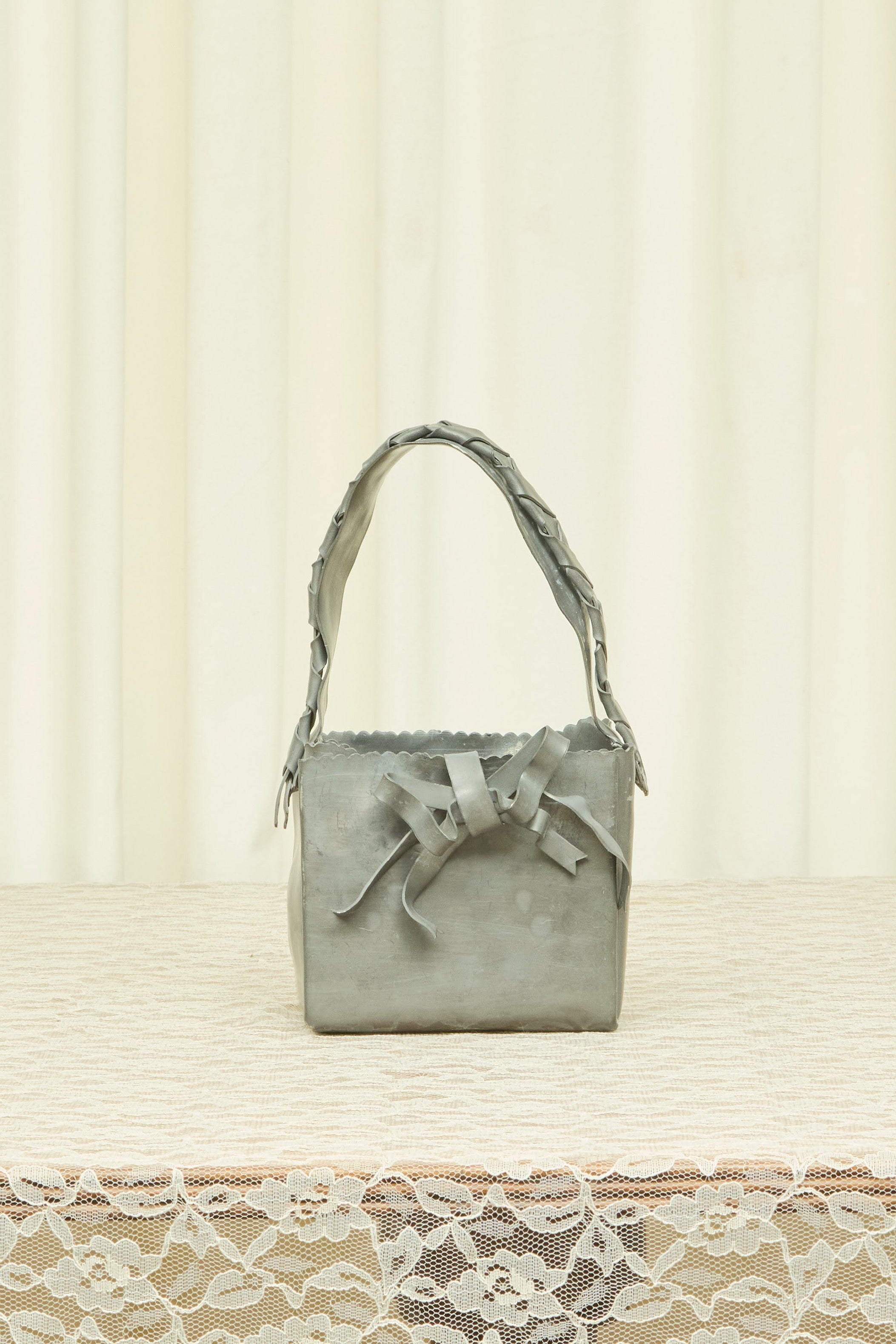 Vintage Lead Bow Basket