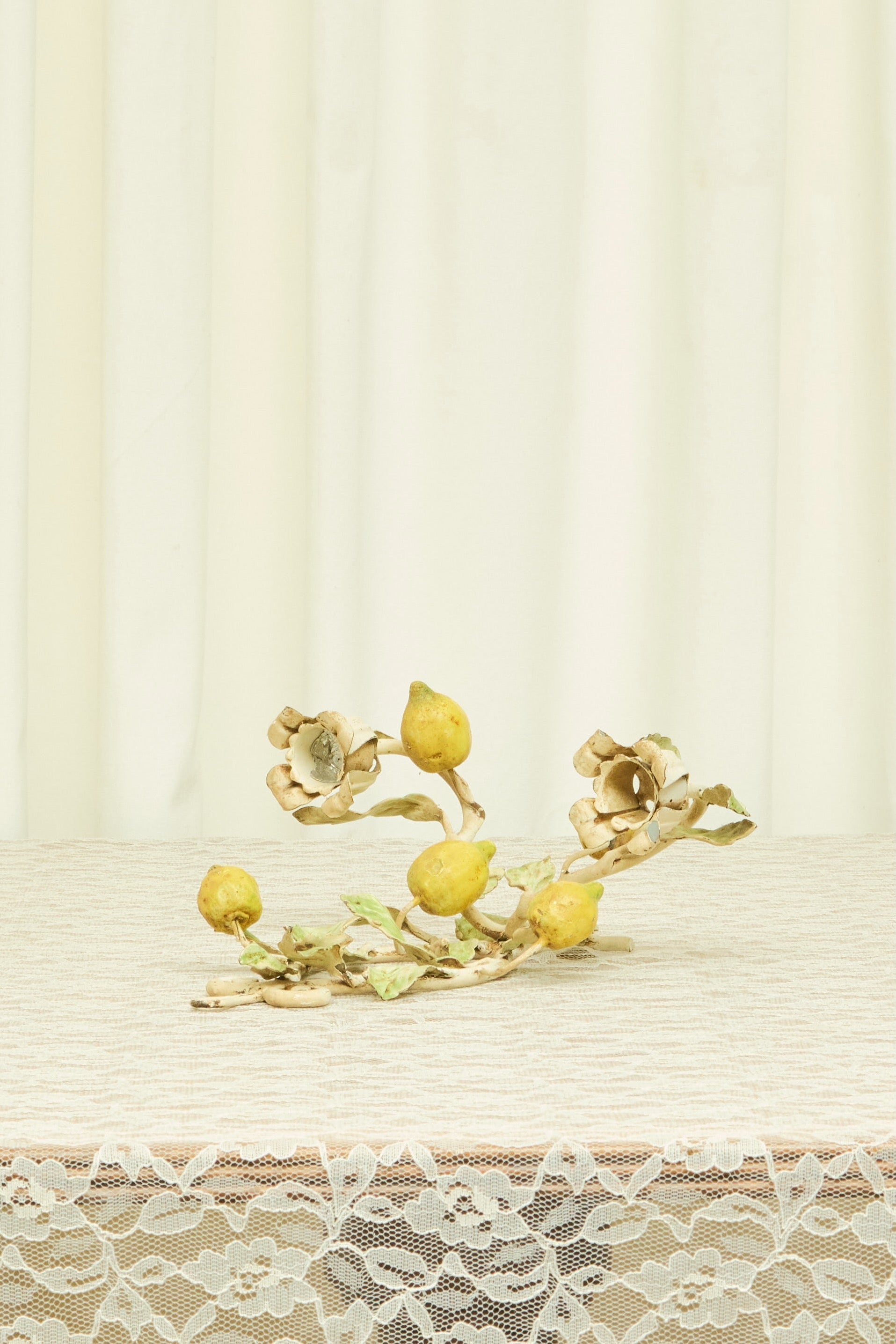 Vintage Metal Lemon Wall Sconce