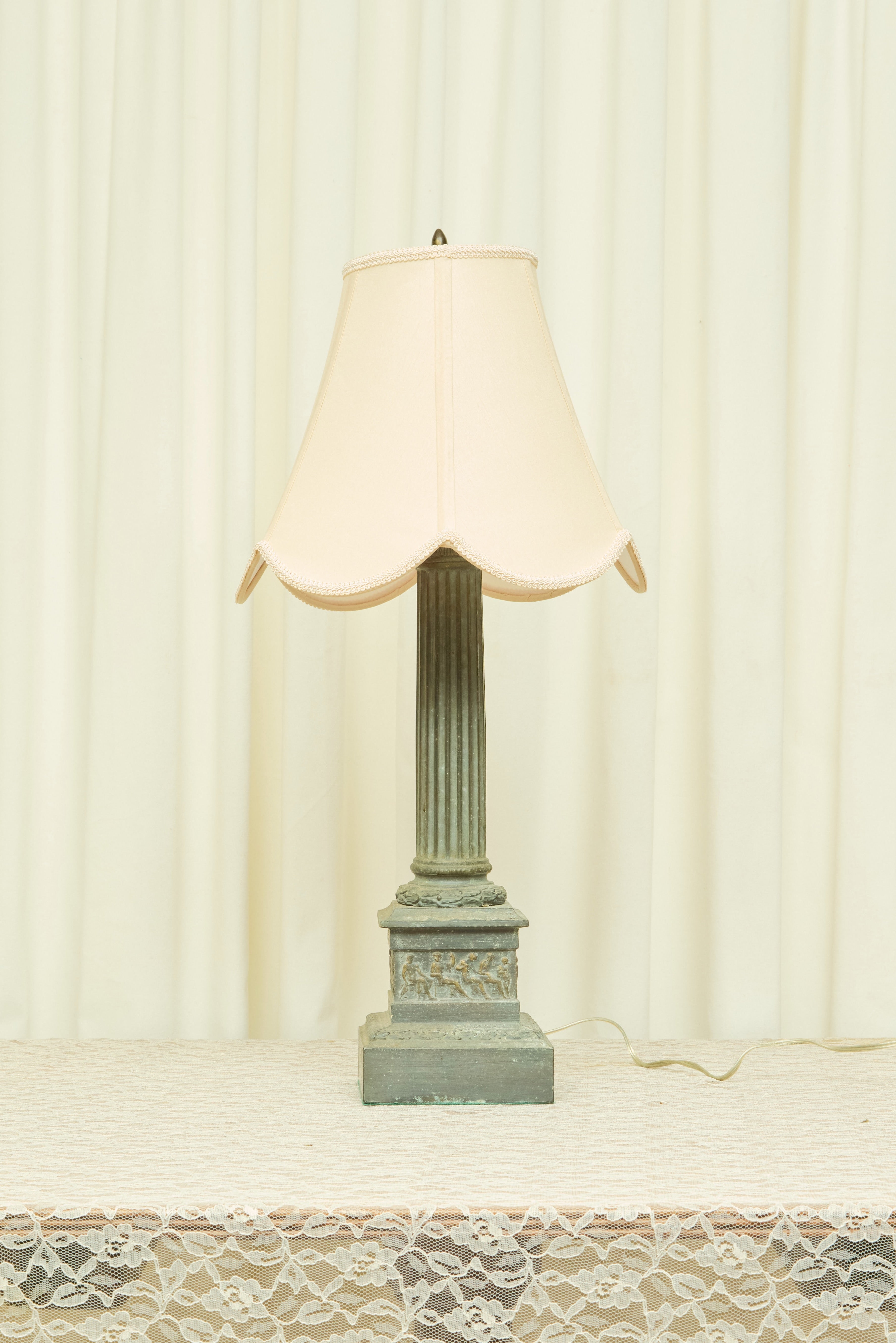 Vintage Neoclassical Column Lamp